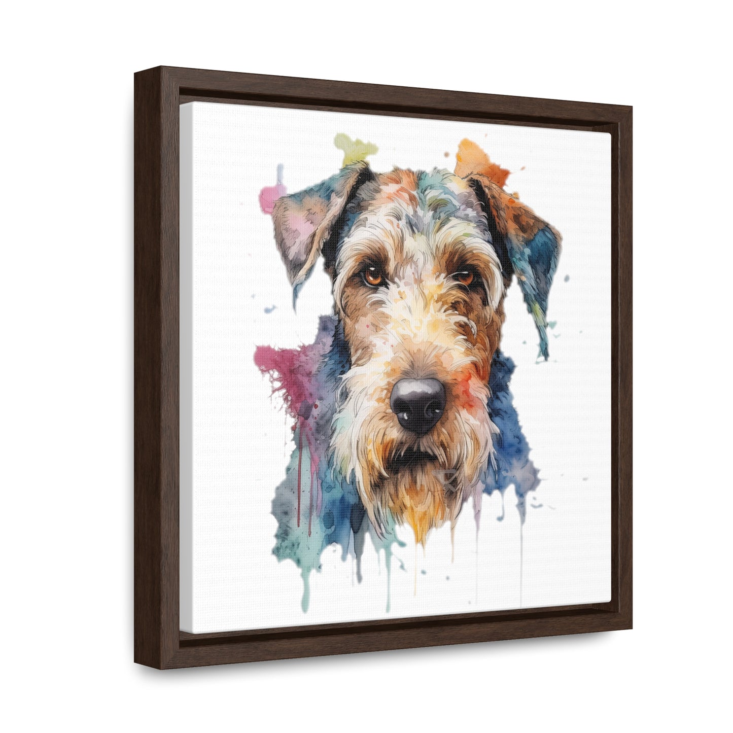 Airedale Terrier 2 Gallery Canvas Wraps, Square Frame