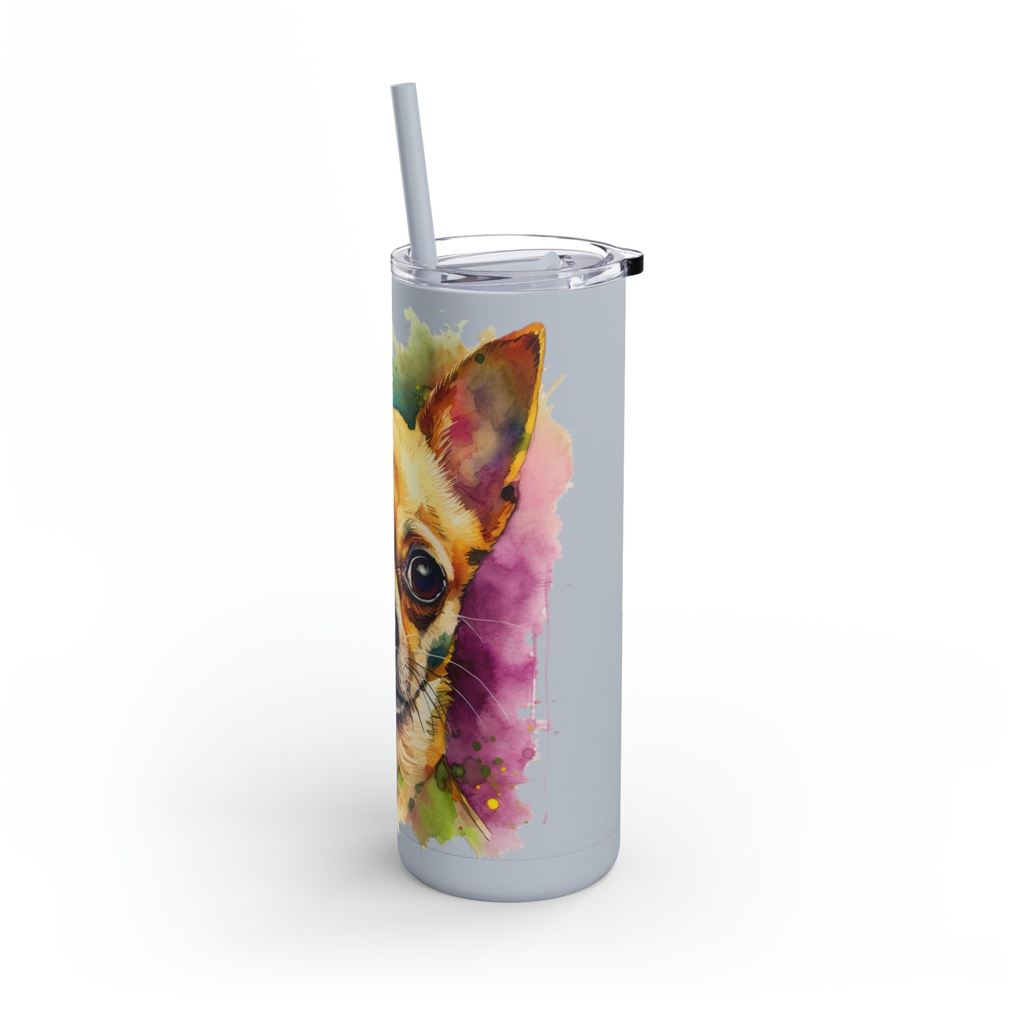 Chihuahua 7 Maars Maker Skinny Matte Tumbler, 20oz