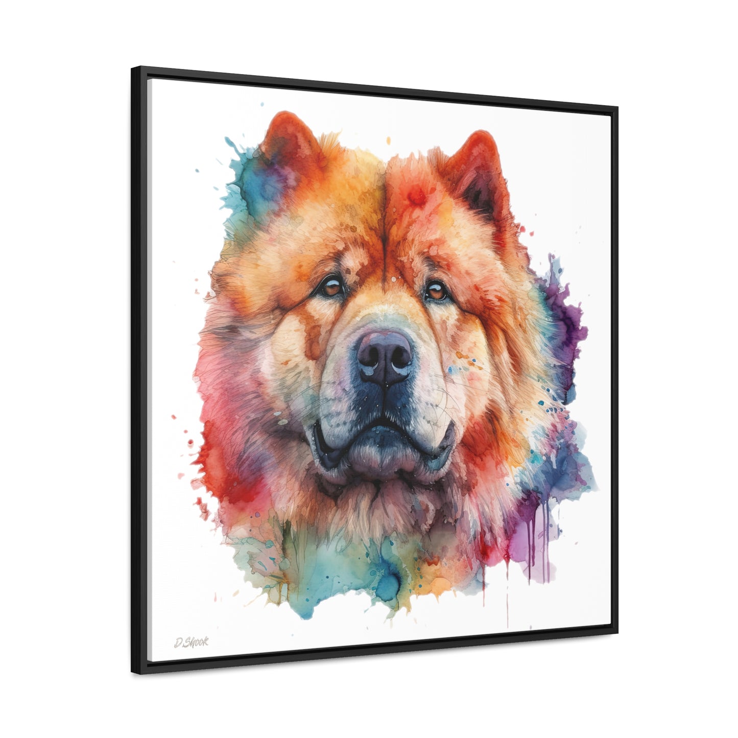 Chow Chow 2 Gallery Canvas Wraps, Square Frame