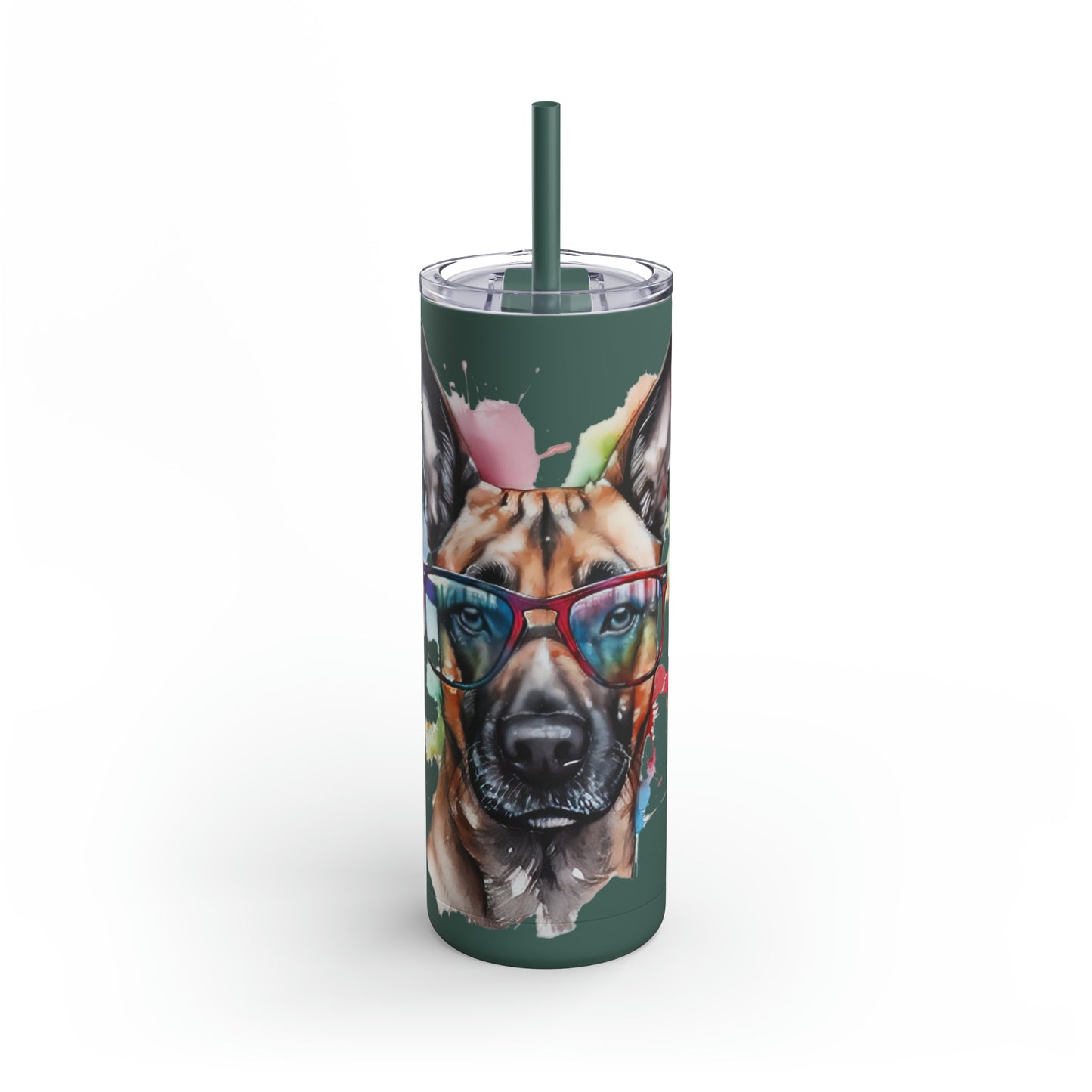 Belgium Malinois 5 Maars Maker Skinny Matte Tumbler, 20oz