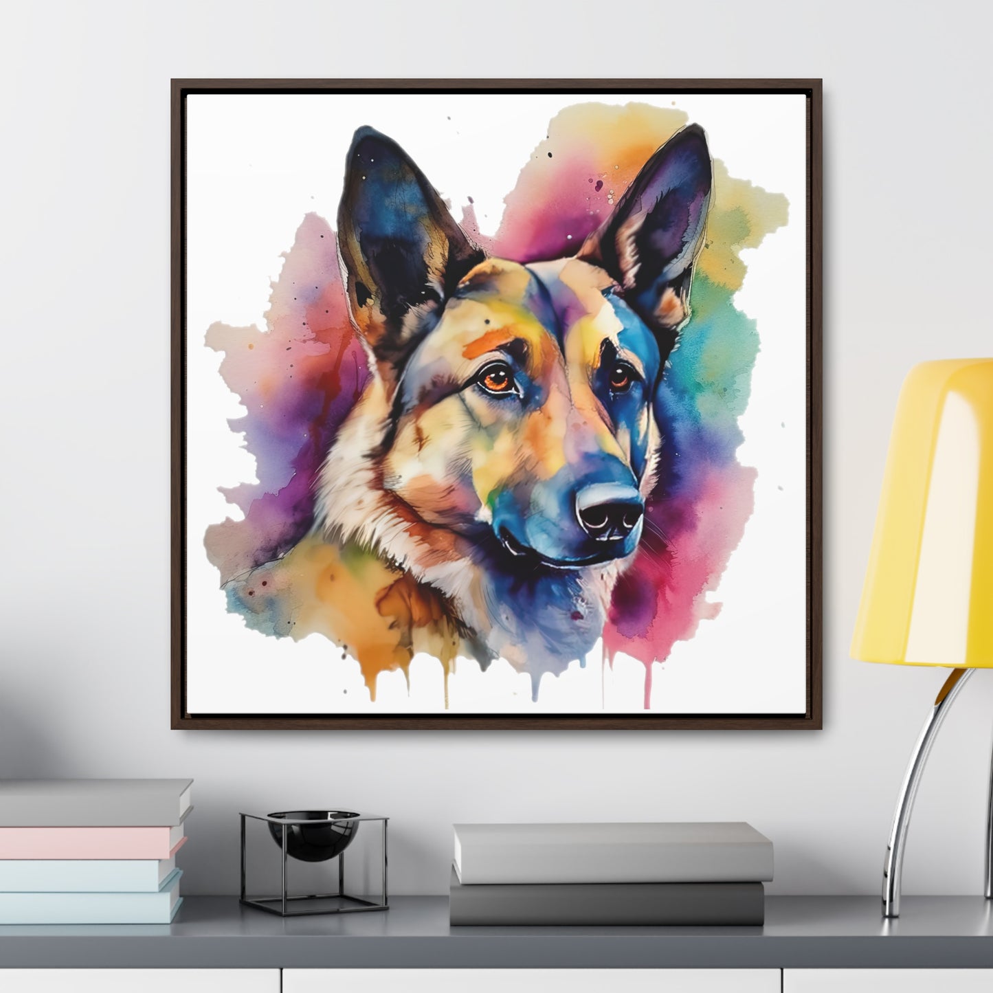 German Sheppard 3B Gallery Canvas Wraps, Square Frame
