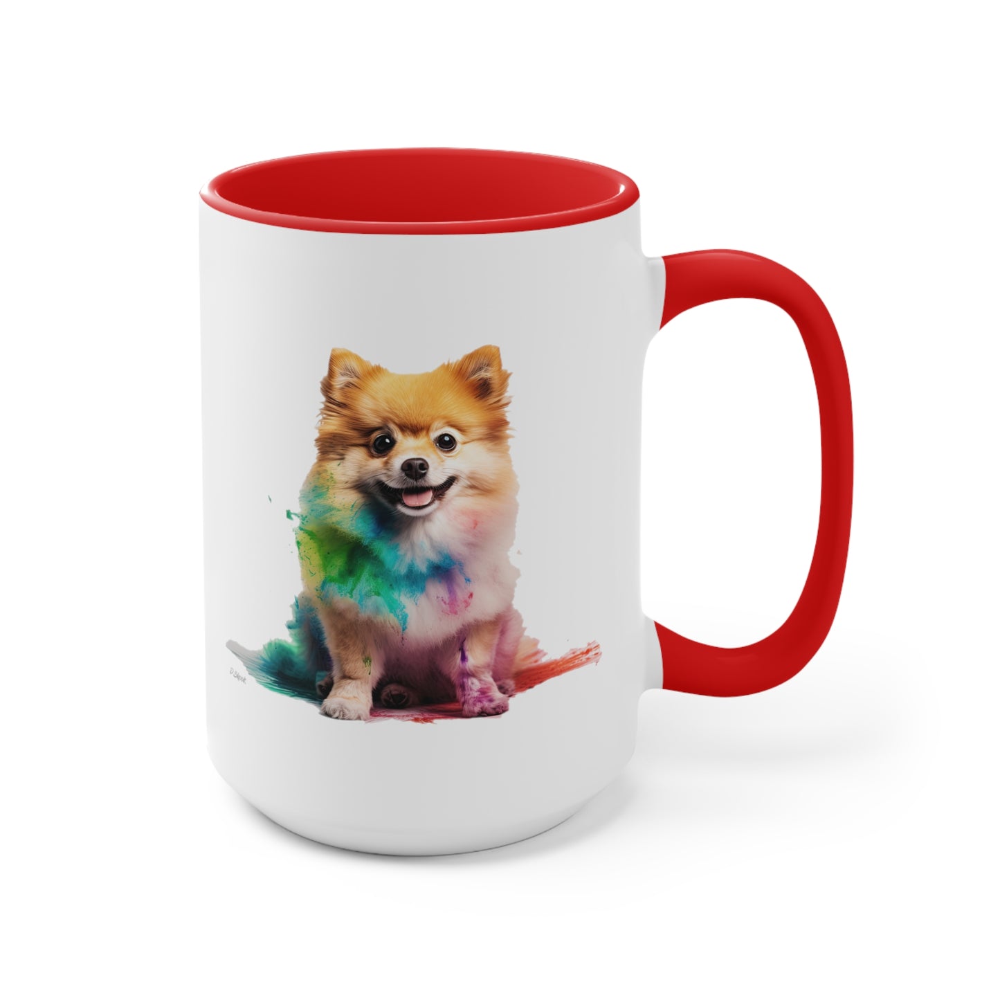 Pomeranian 1 Accent Mugs
