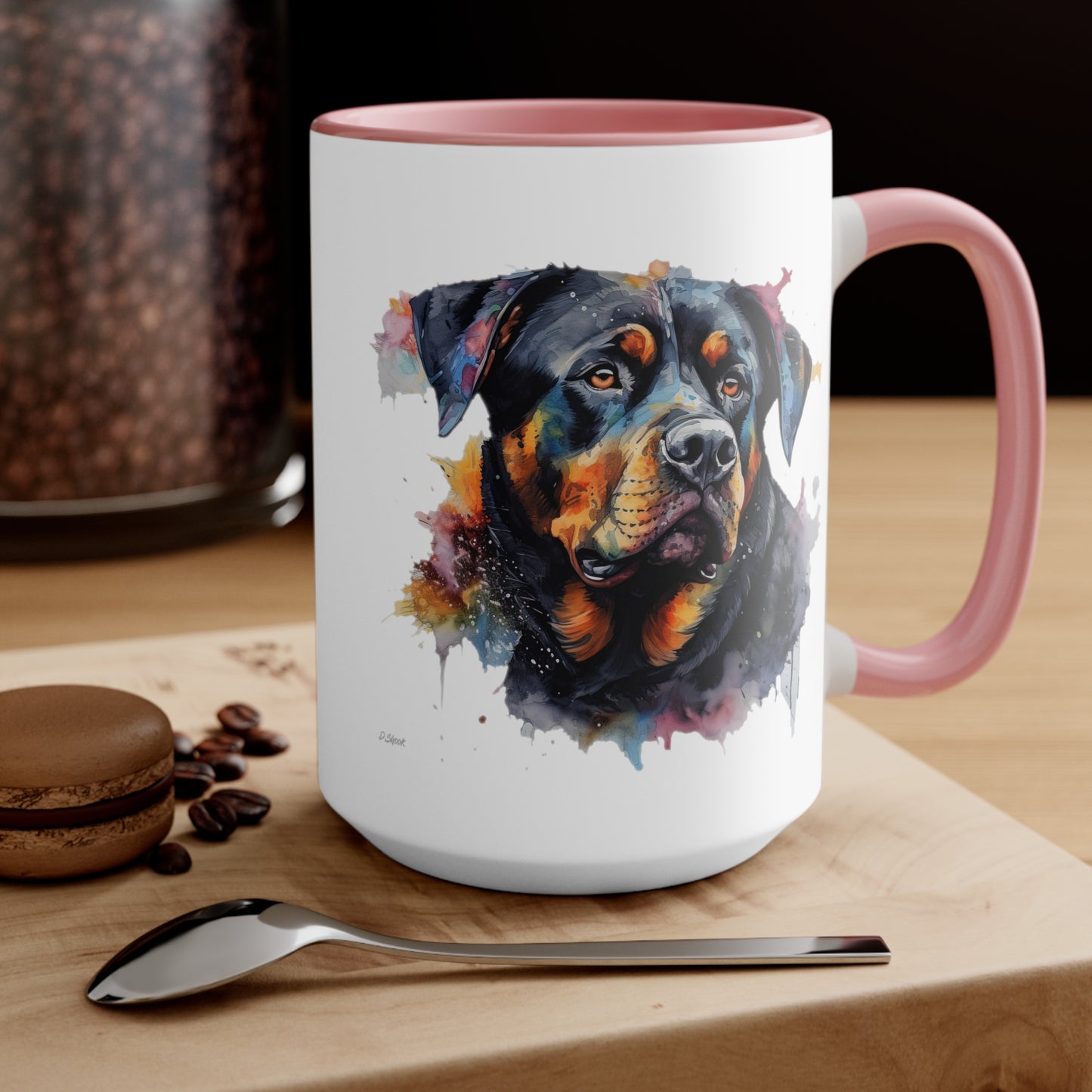 Rottweiler 3 Accent Mugs