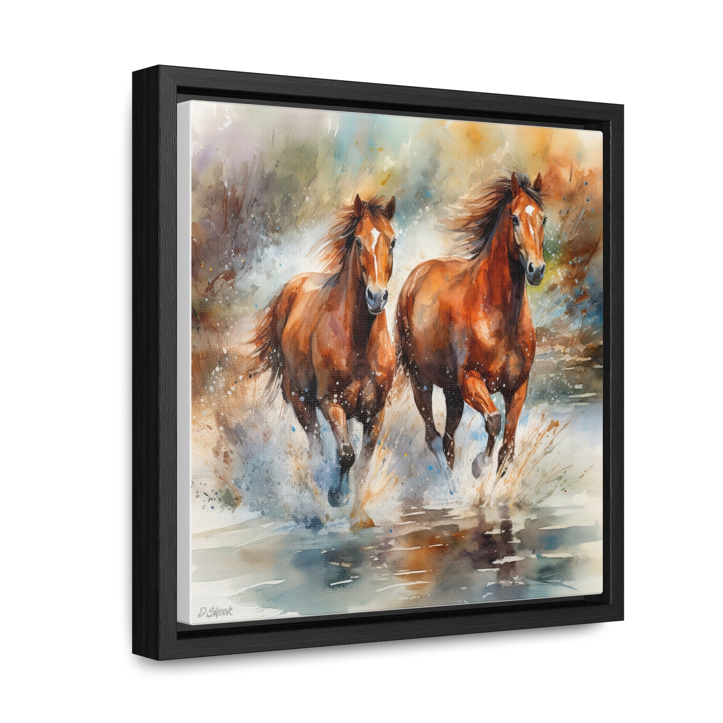 Horse Rescue 17 Gallery Canvas Wraps, Square Frame