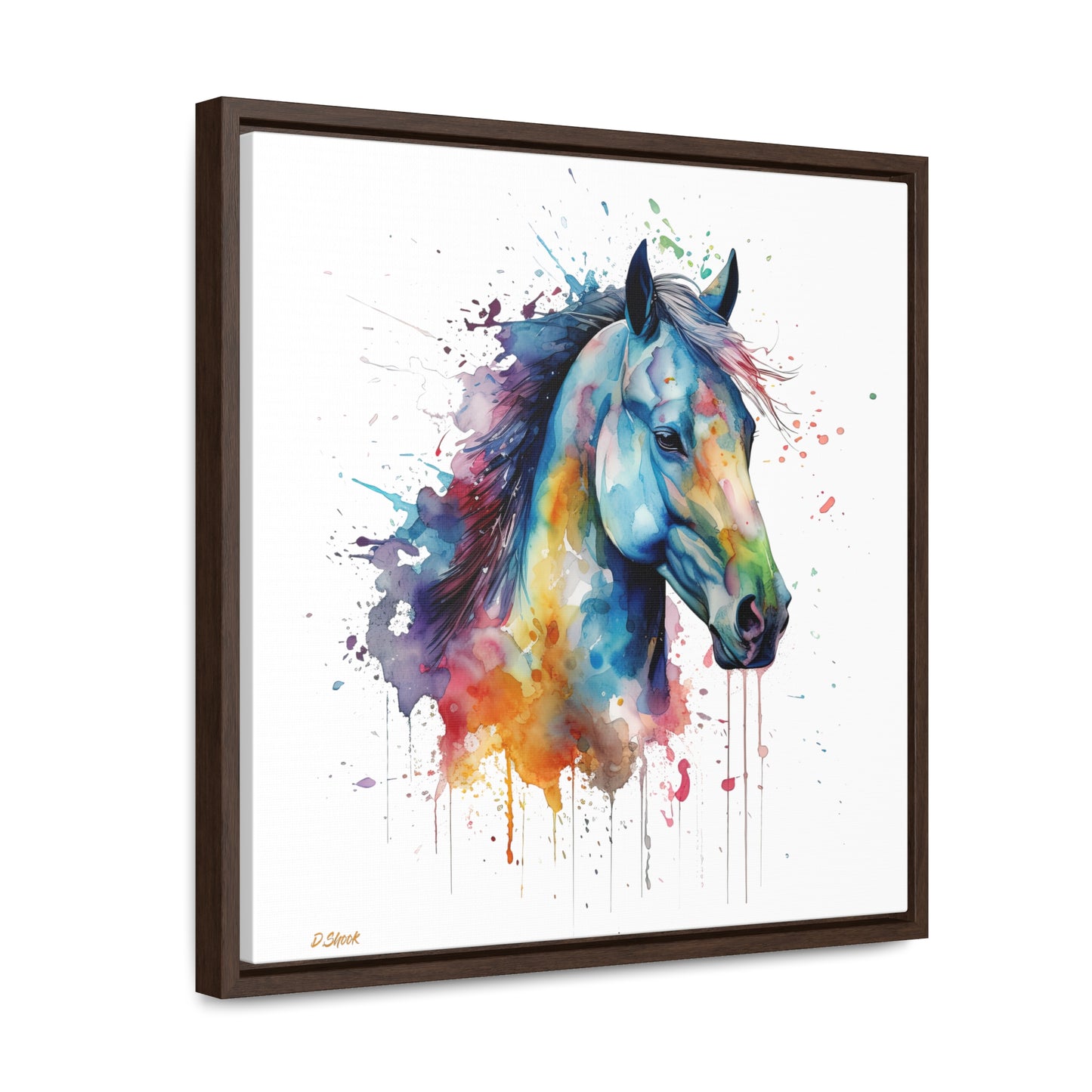 Horse Rescue 13 Gallery Canvas Wraps, Square Frame