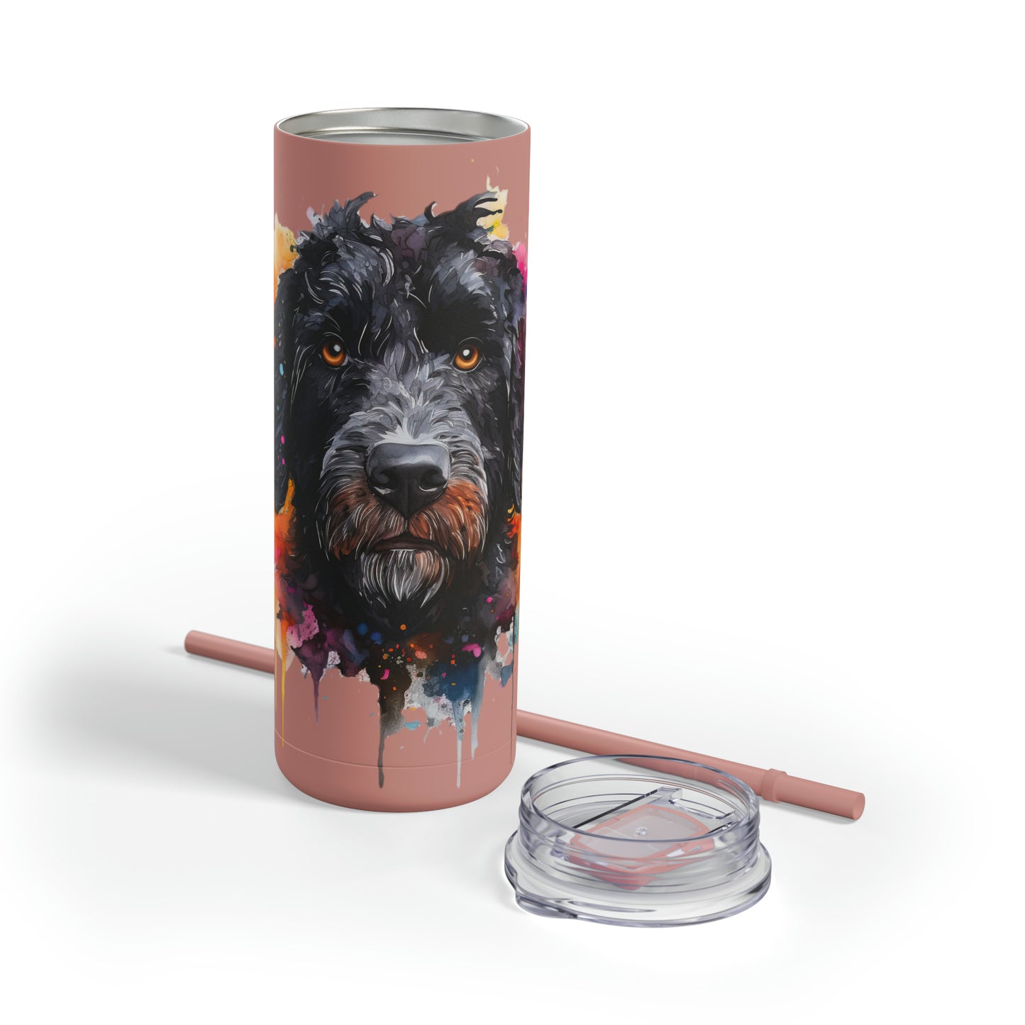 Portuguese Water Dog 5 Maars Maker Skinny Matte Tumbler, 20oz