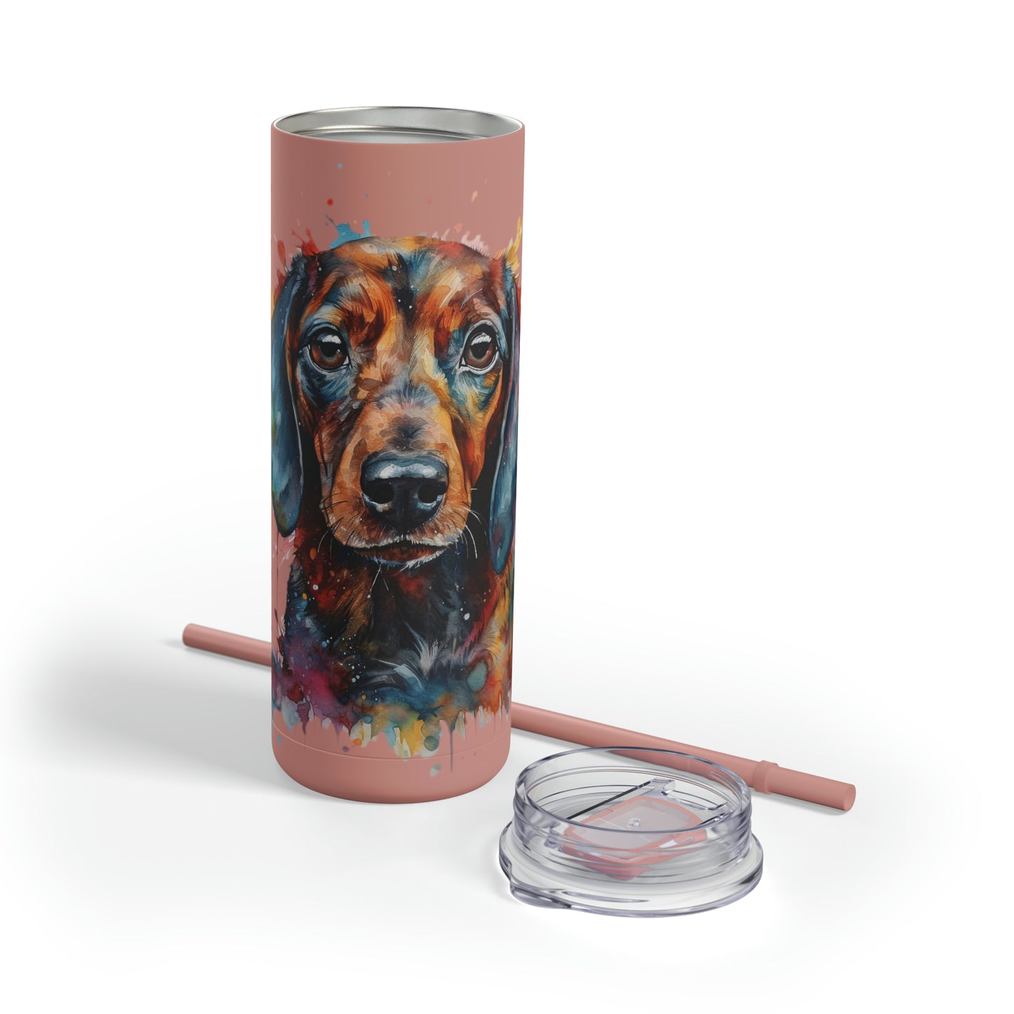 Dachshund 3 Maars Maker Skinny Matte Tumbler, 20oz