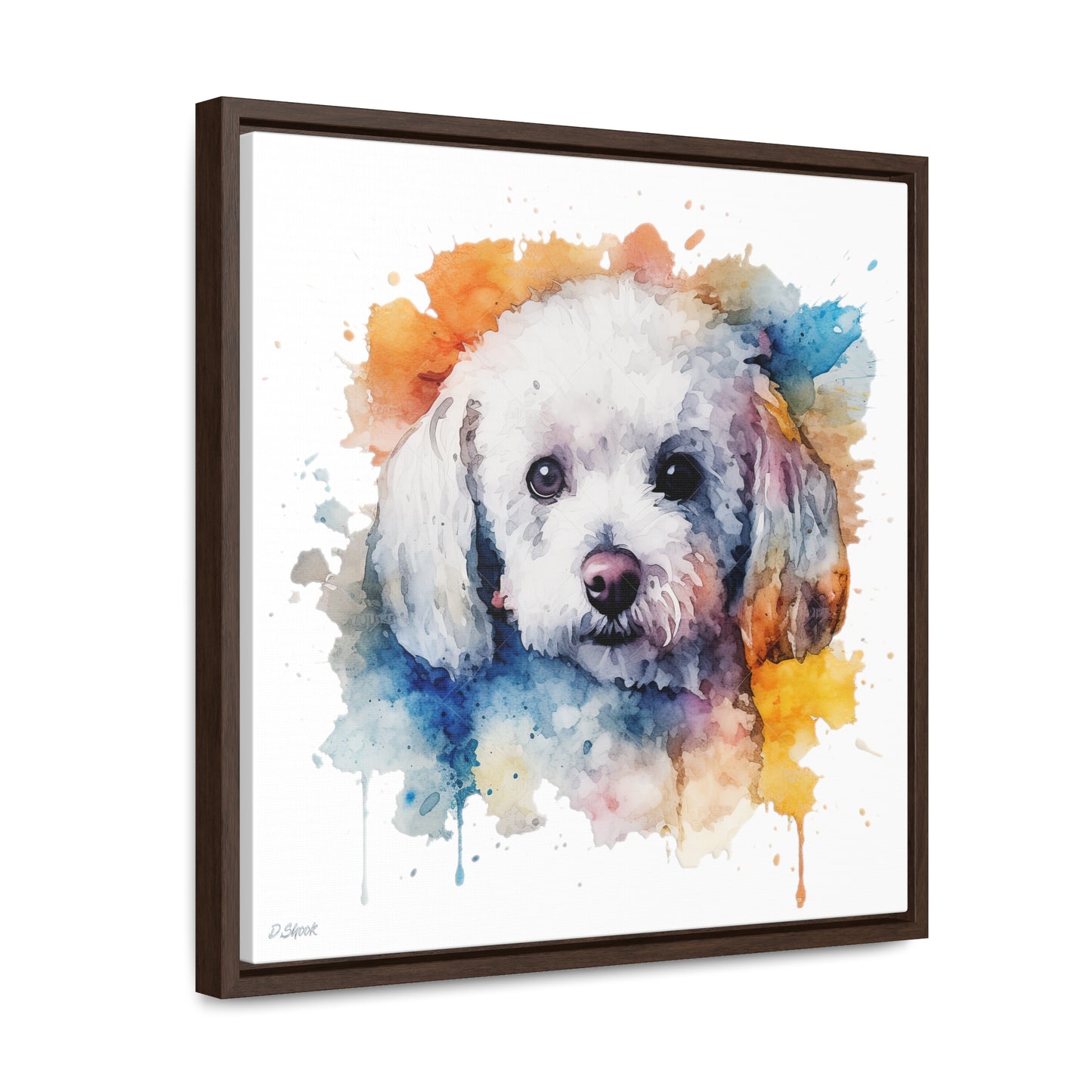 Bichon Frise 3 Gallery Canvas Wraps, Square Frame