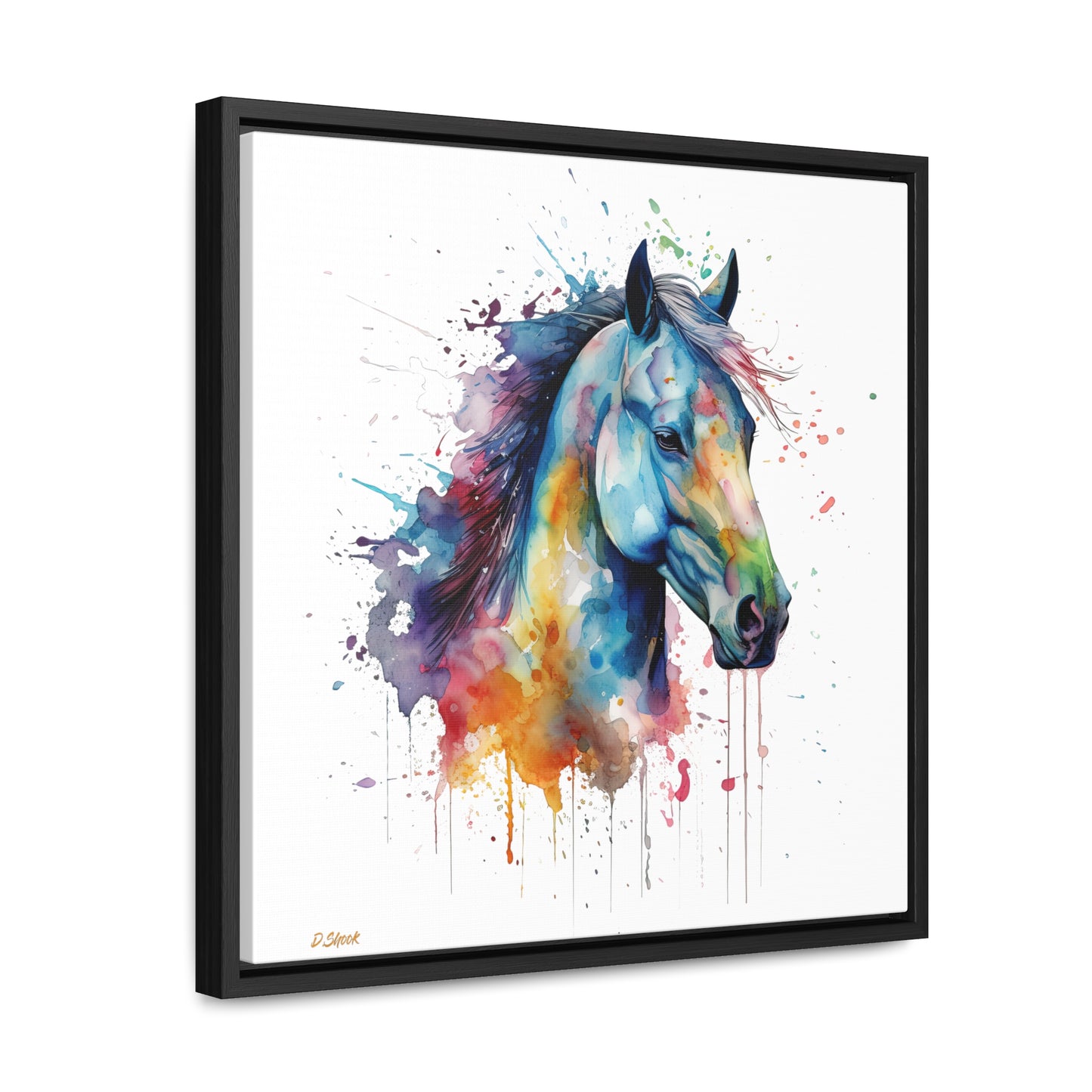 Horse Rescue 13 Gallery Canvas Wraps, Square Frame