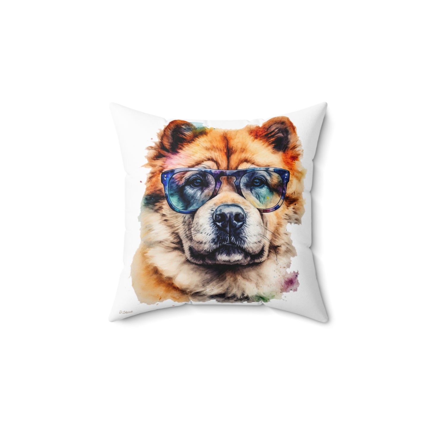 Chow Chow 5 Spun Polyester Square Pillow