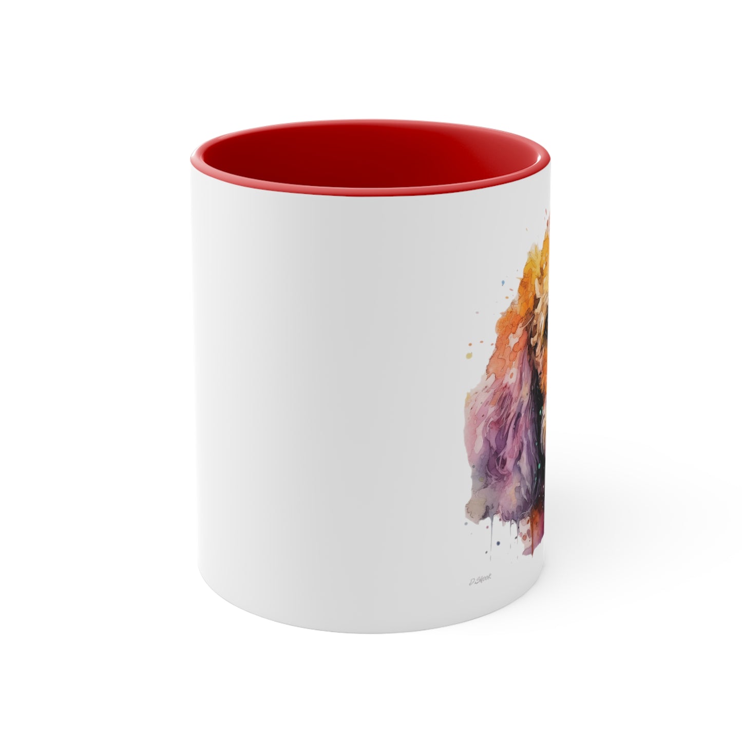 Poodle 1 Accent Mugs