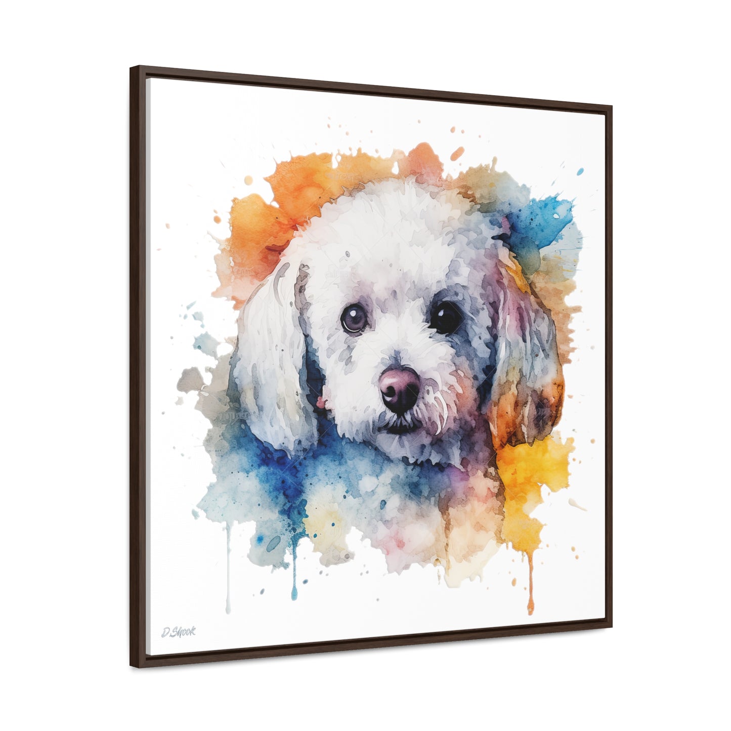 Bichon Frise 3 Gallery Canvas Wraps, Square Frame