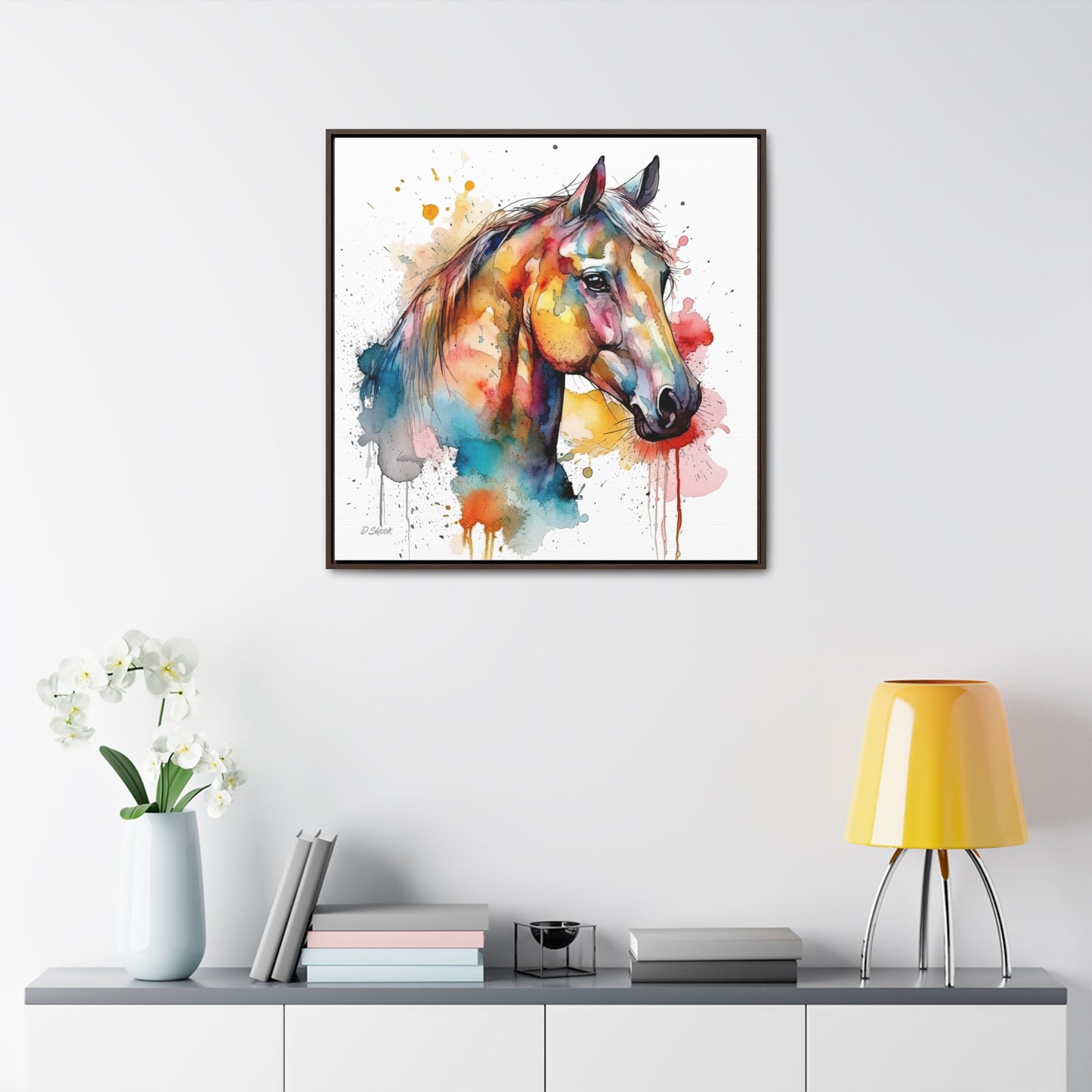 Horse Rescue 2 Gallery Canvas Wraps, Square Frame