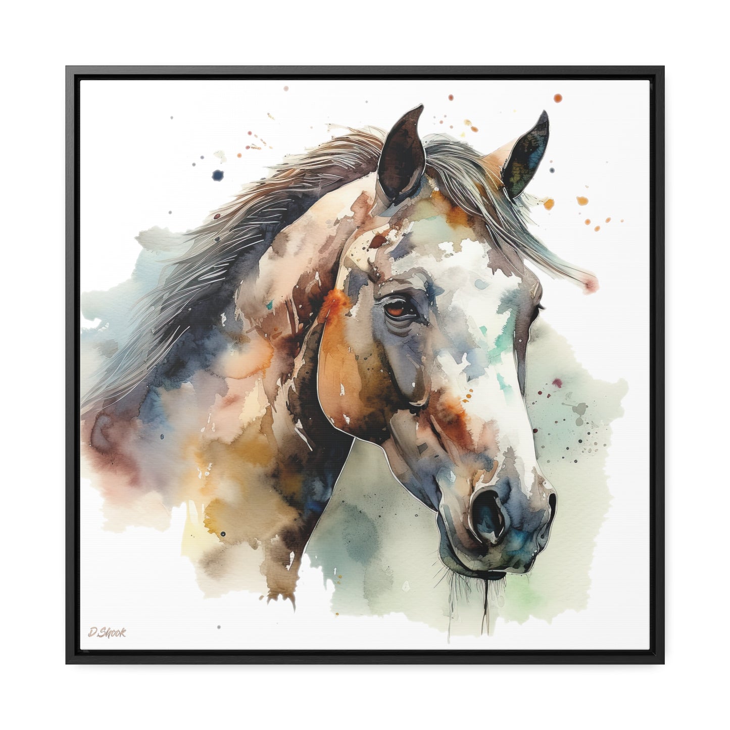 Horse Rescue 22 Gallery Canvas Wraps, Square Frame