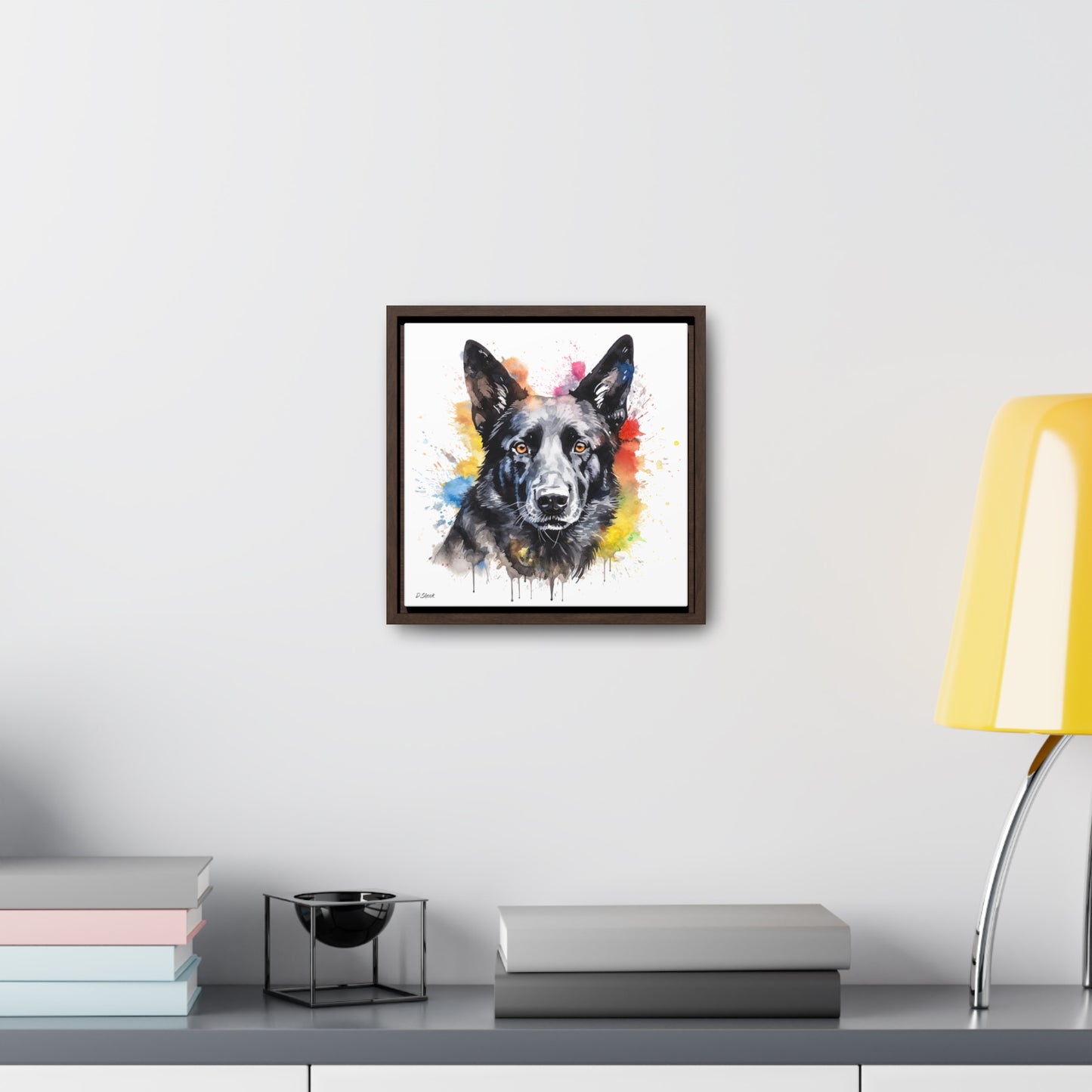 German Sheppard 21 Gallery Canvas Wraps, Square Frame