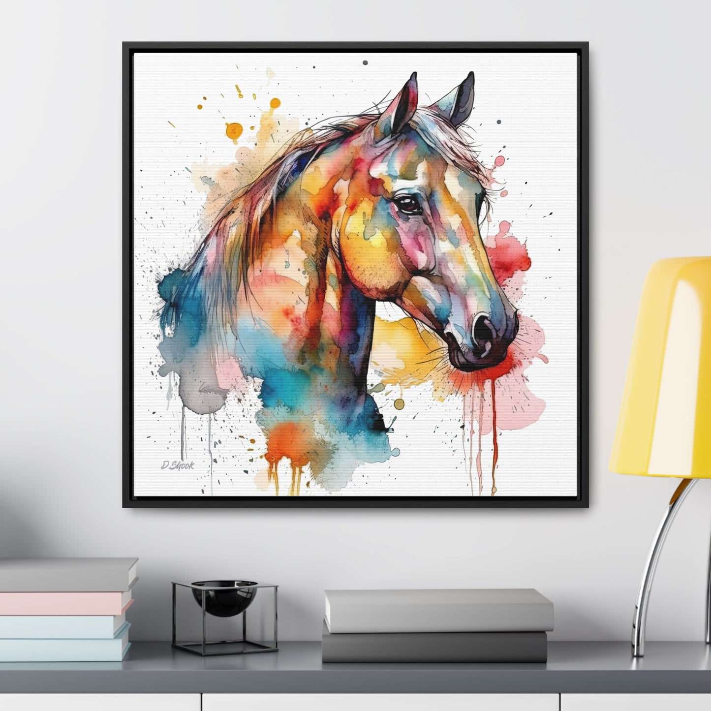 Horse Rescue 2 Gallery Canvas Wraps, Square Frame