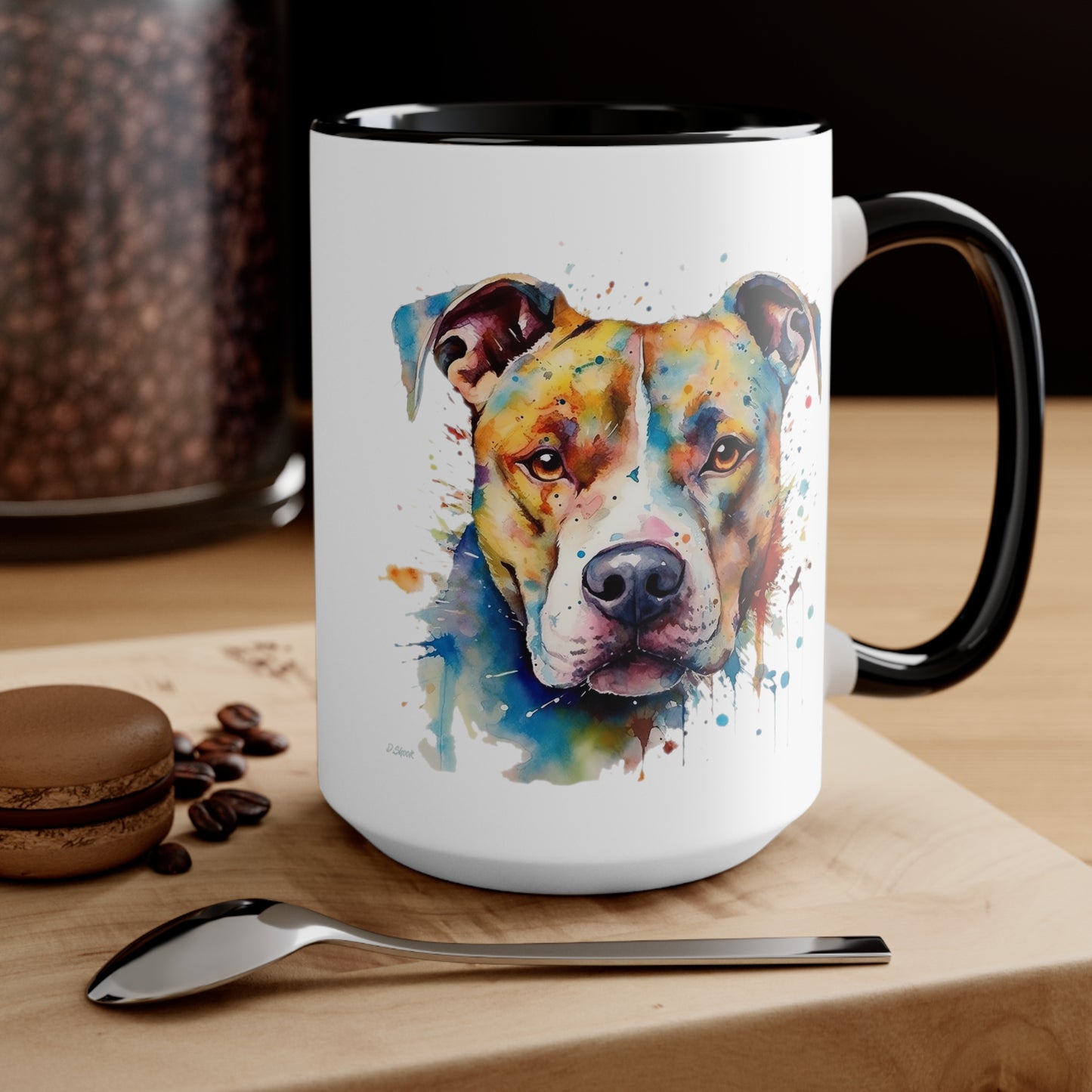 Pitbull 3 Accent Mugs