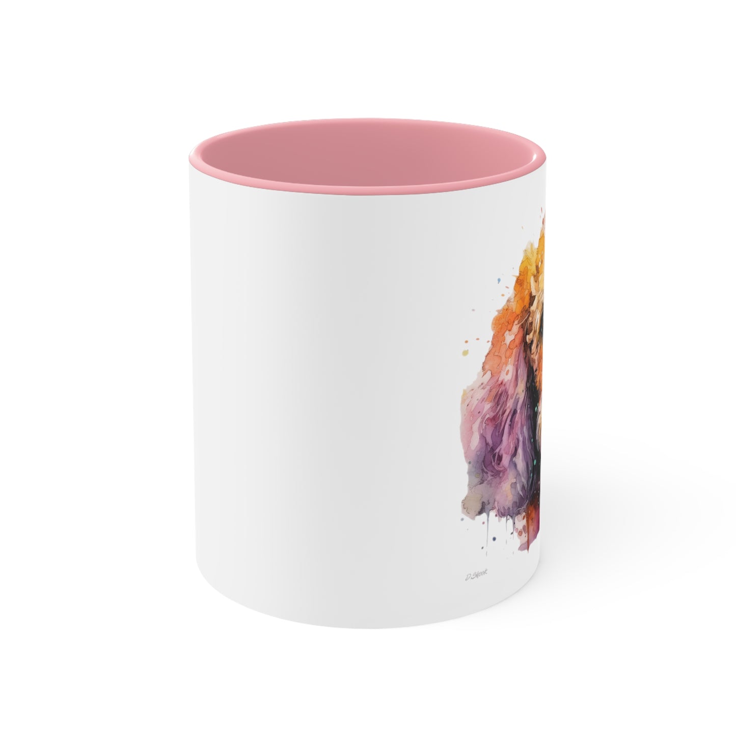 Poodle 1 Accent Mugs