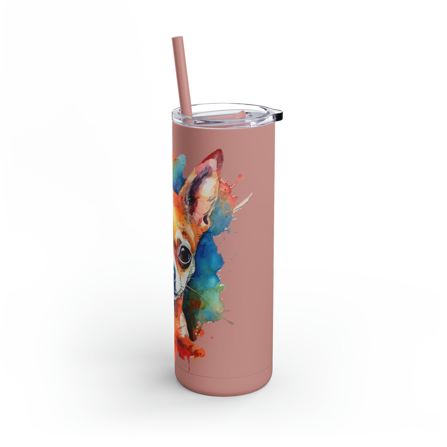 Chihuahua 6 Maars Maker Skinny Matte Tumbler, 20oz