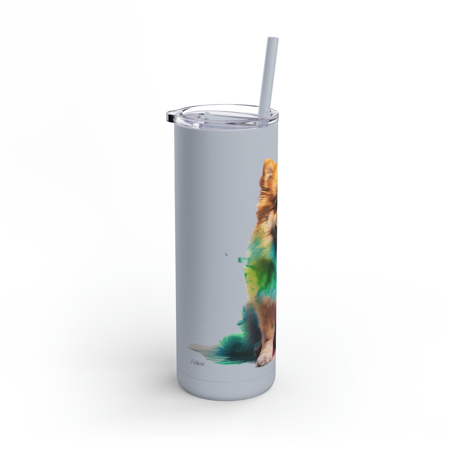 Pomeranian 1 Maars Maker Skinny Matte Tumbler, 20oz
