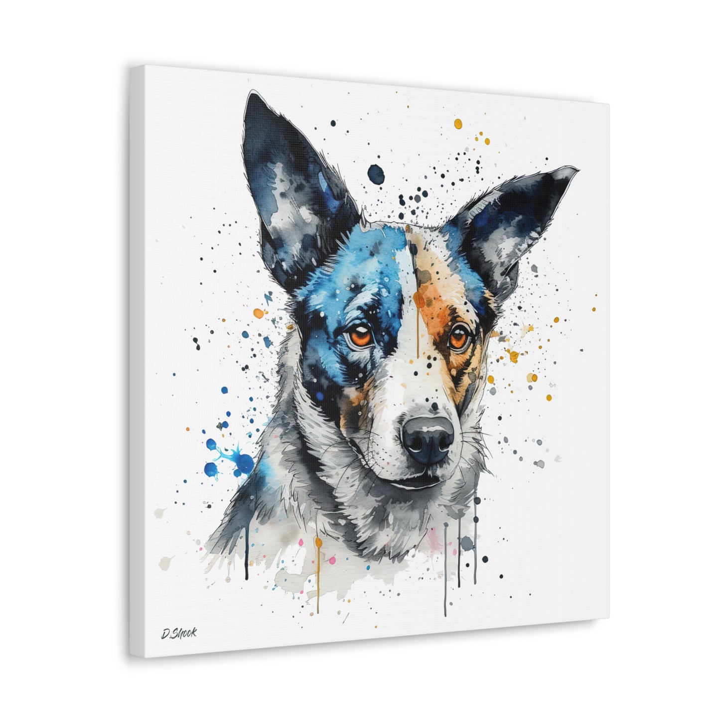 Blue Heeler 1 Canvas Gallery Wraps