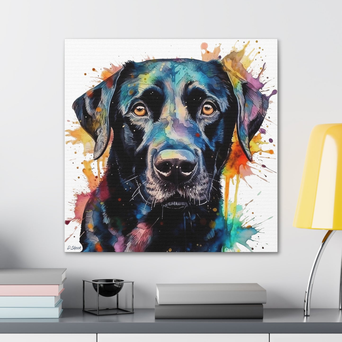 Black Lab 1 Canvas Gallery Wraps