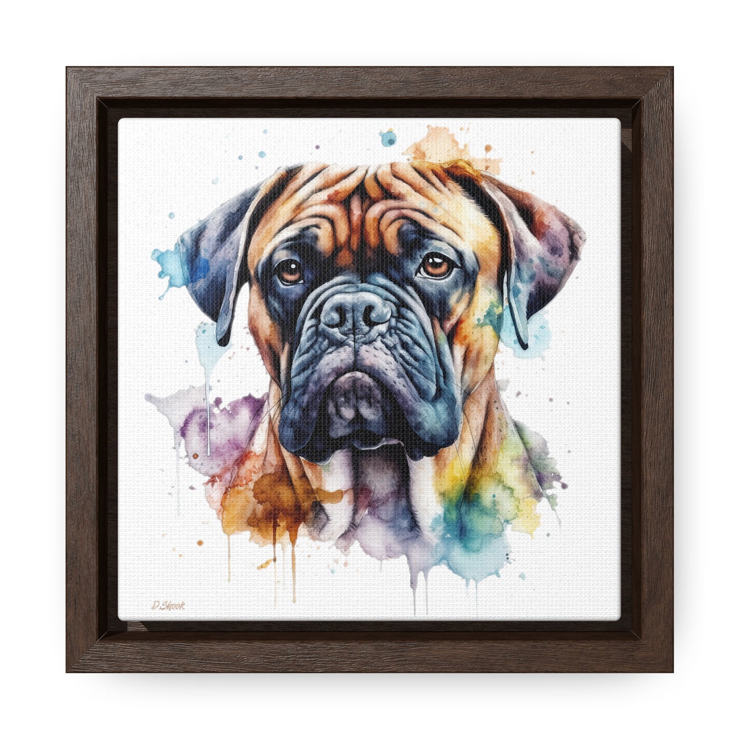 Bullmastiff 1 Gallery Canvas Wraps, Square Frame
