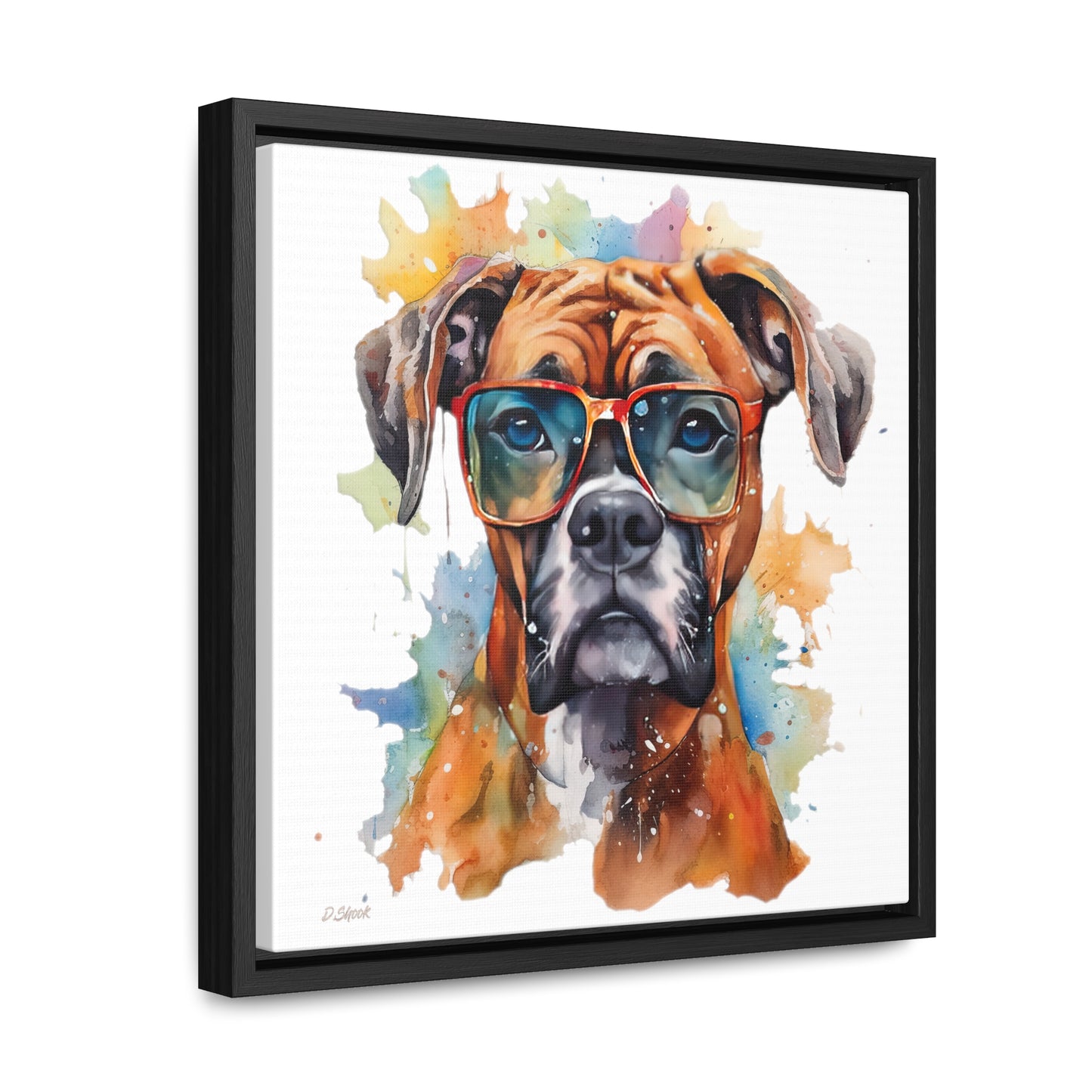 Boxer 4 Gallery Canvas Wraps, Square Frame