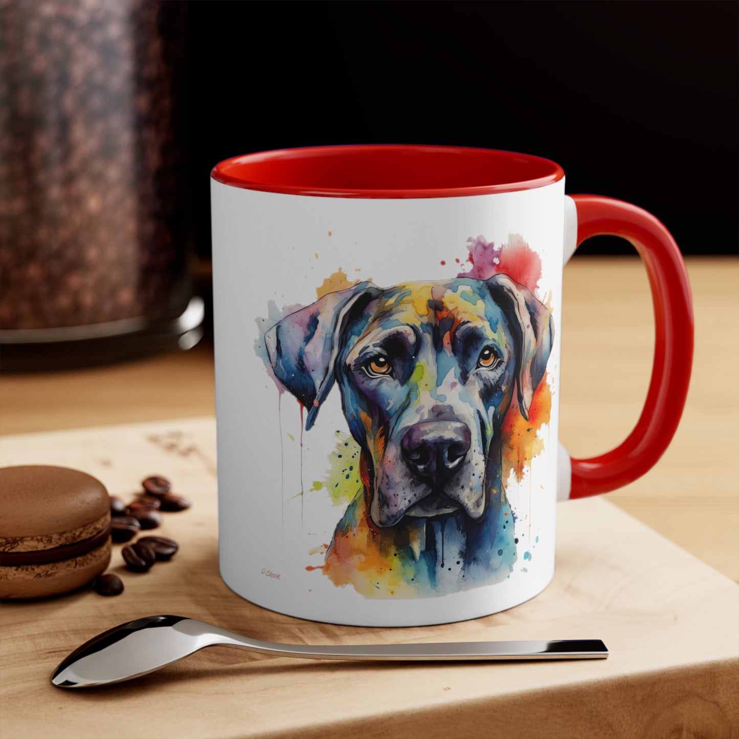 Great Dane 2 Accent Mugs