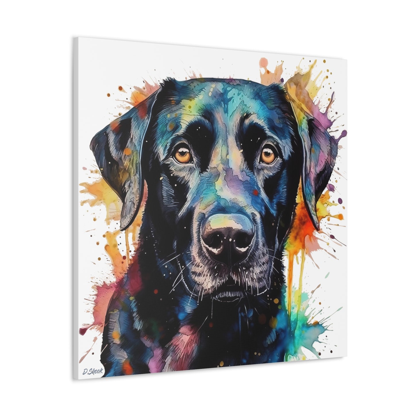 Black Lab 1 Canvas Gallery Wraps