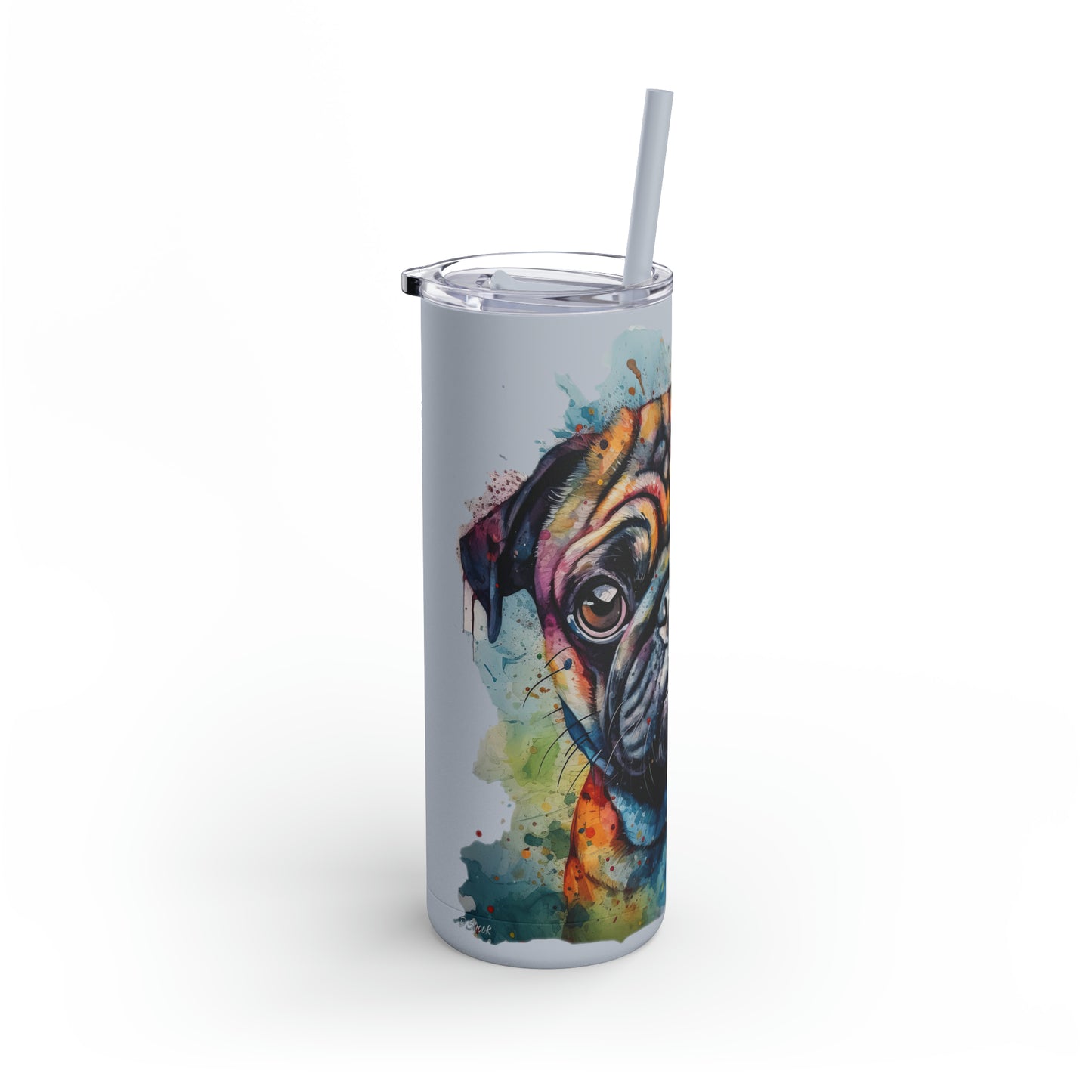 Pug 2 Maars Maker Skinny Matte Tumbler, 20oz