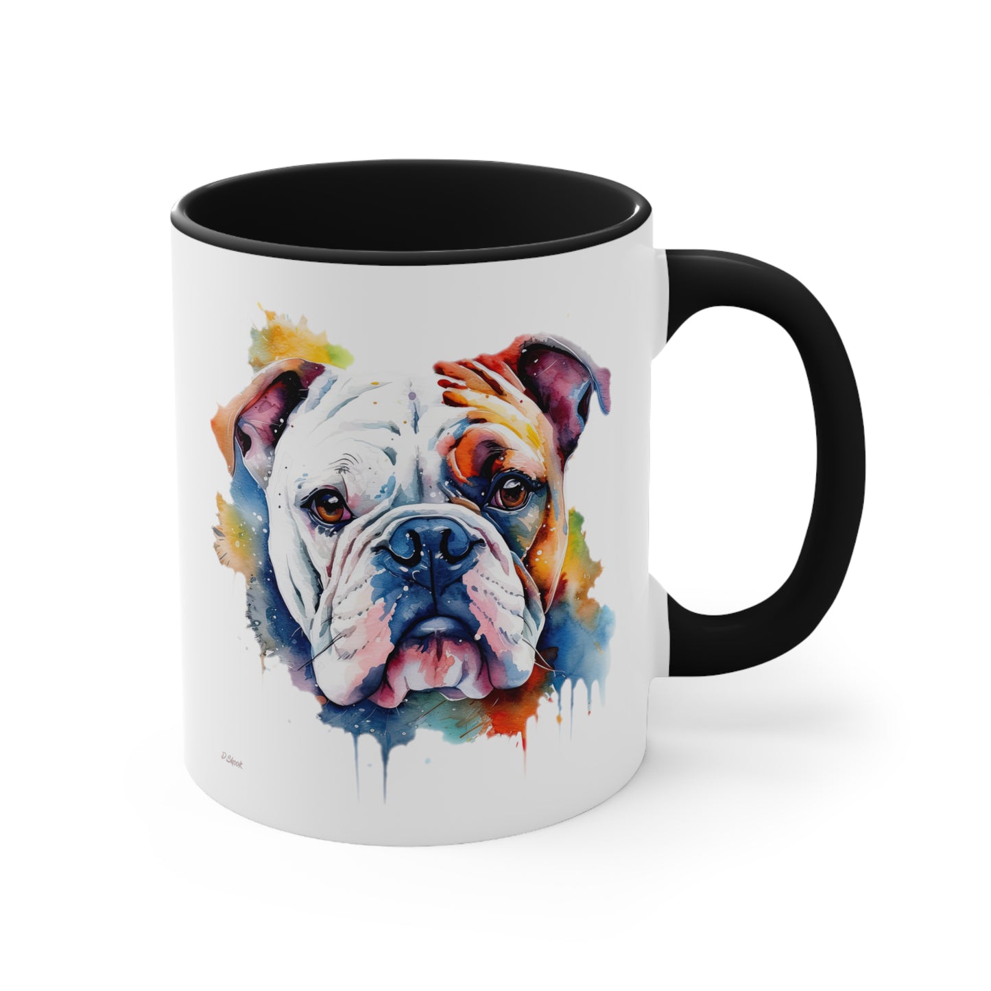 Bulldog 4 Accent Mugs