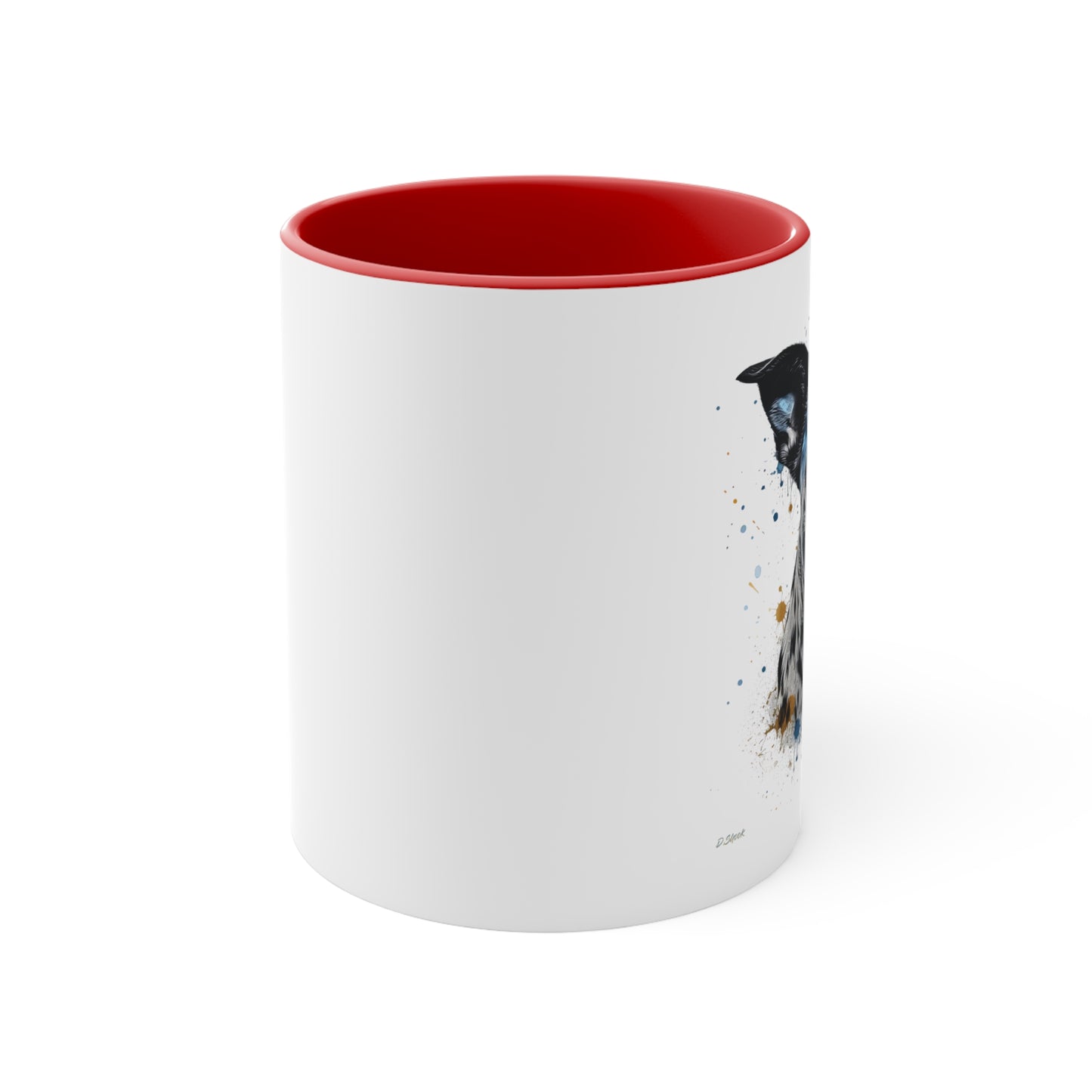 Blue Heeler 4 Accent Mugs