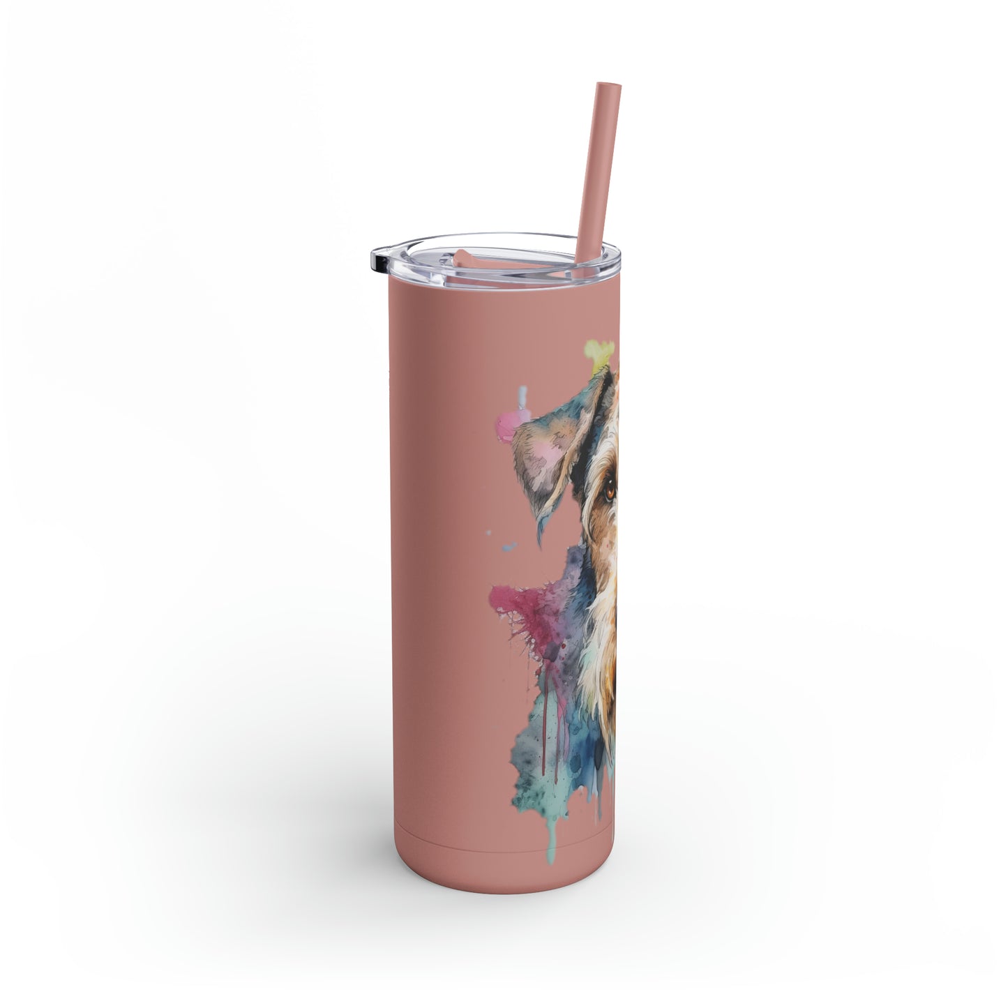 Airedale Terrier 2 Maars Maker Skinny Matte Tumbler, 20oz