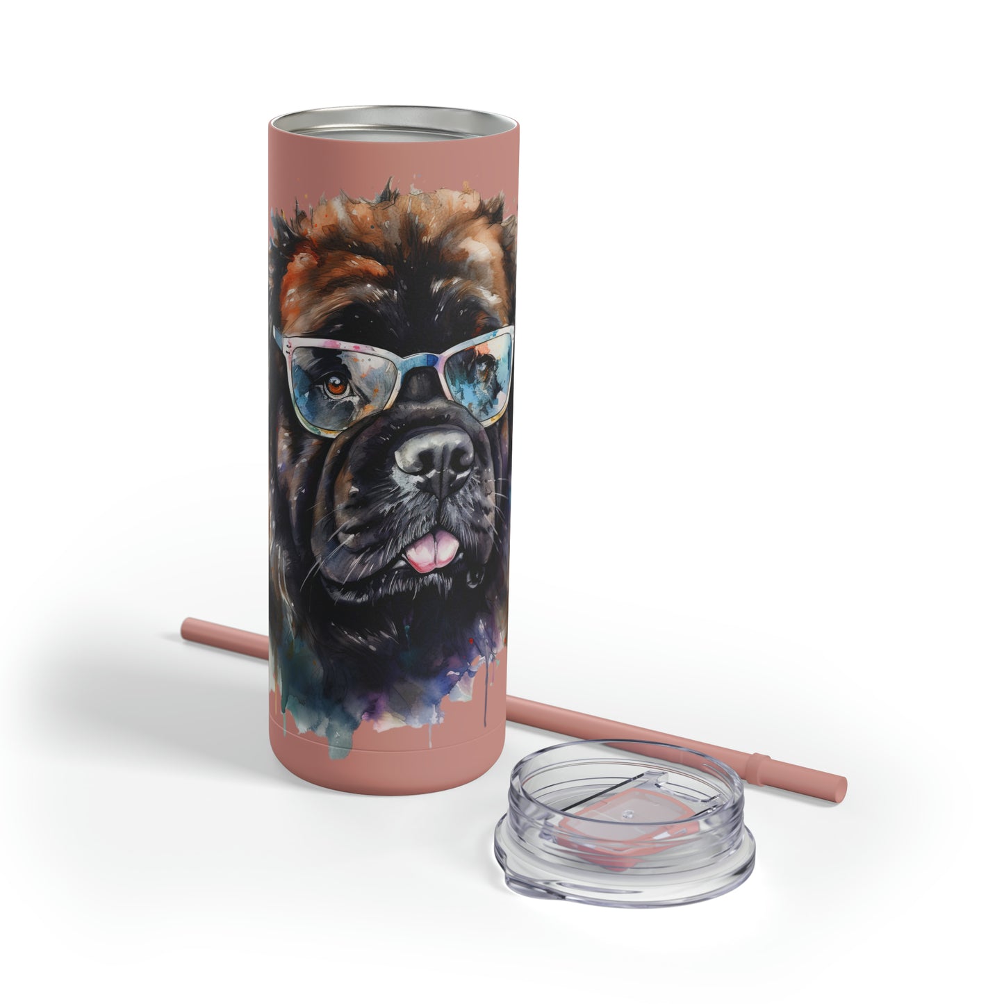 Newfoundland Dog 5 Maars Maker Skinny Matte Tumbler, 20oz