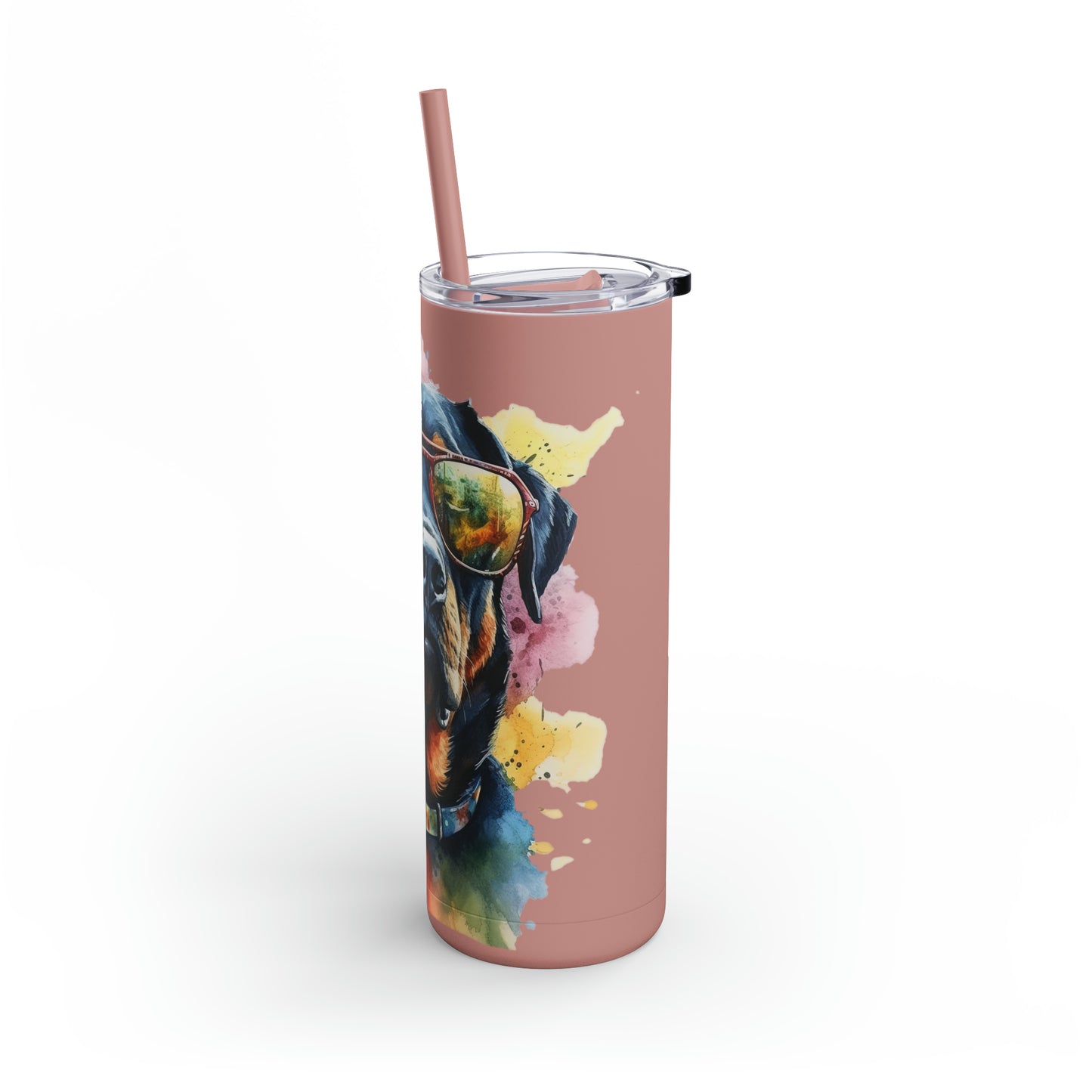 Rottweiler 6 Maars Maker Skinny Matte Tumbler, 20oz