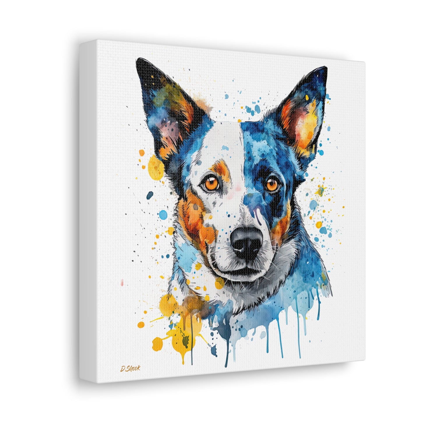 Blue Heeler 2 Canvas Gallery Wraps