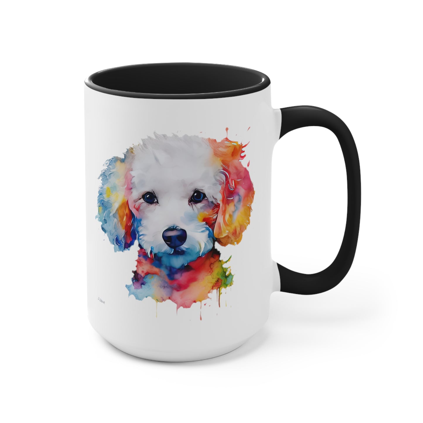 Poodle 8 Accent Mugs