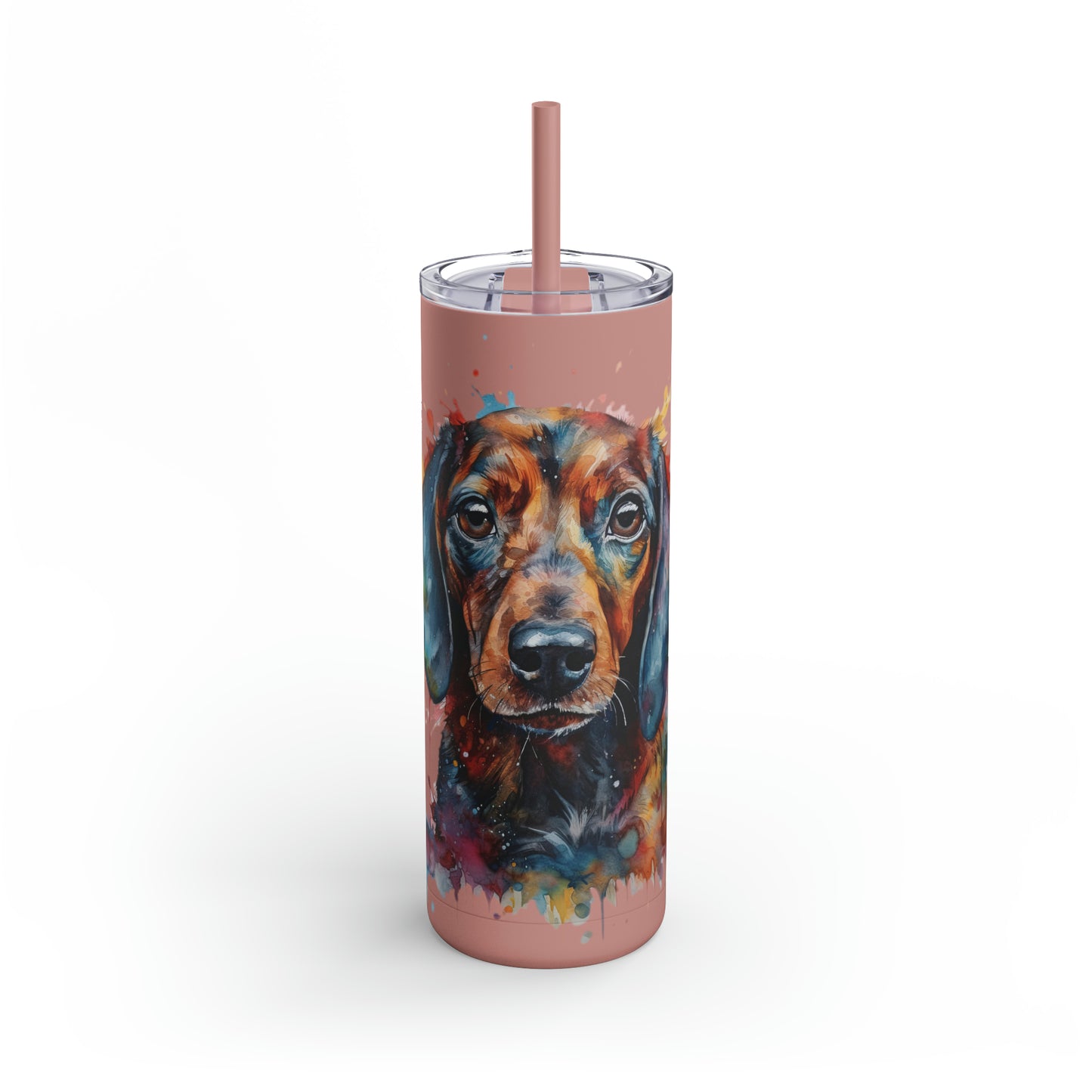 Dachshund 3 Maars Maker Skinny Matte Tumbler, 20oz