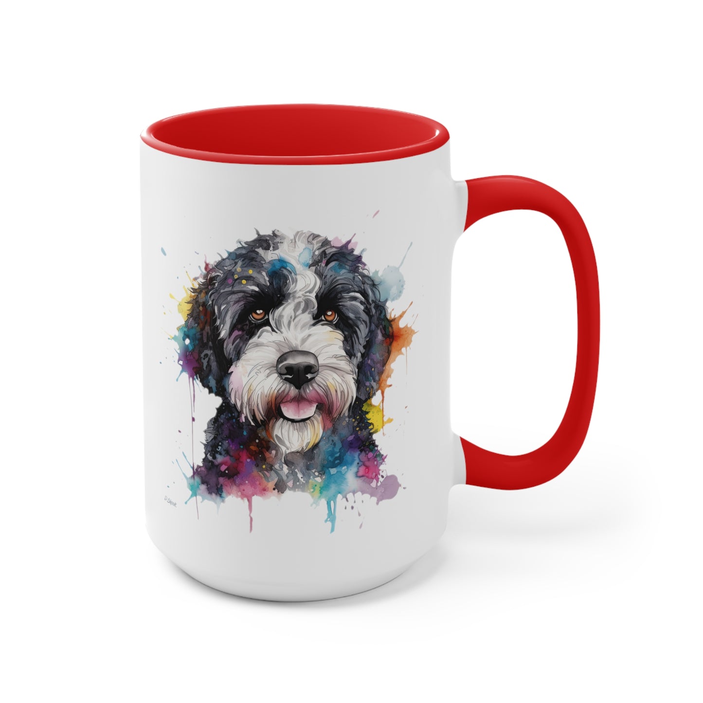 Portuguese Water Dog 1 Accent Mugs