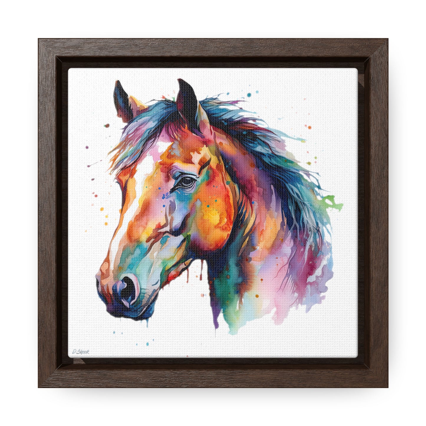 Horse Rescue 23 Gallery Canvas Wraps, Square Frame