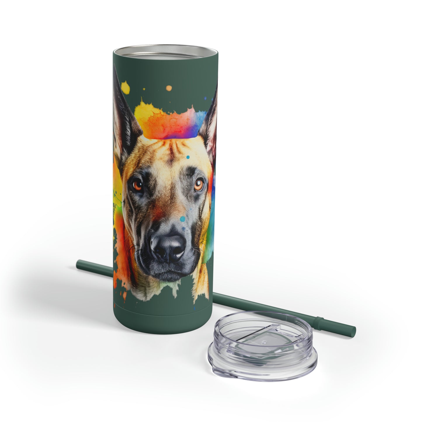 Belgium Malinois 3 Maars Maker Skinny Matte Tumbler, 20oz