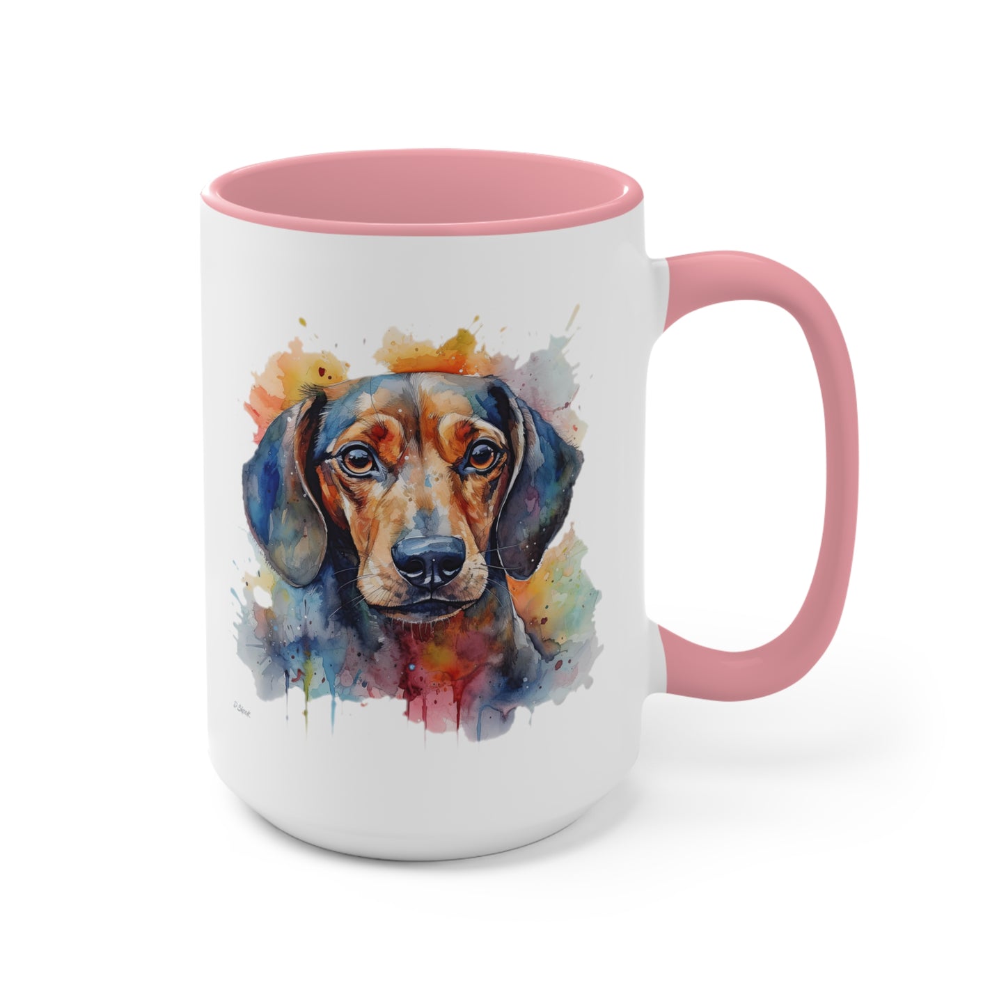 Dachshund 4 Accent Mugs