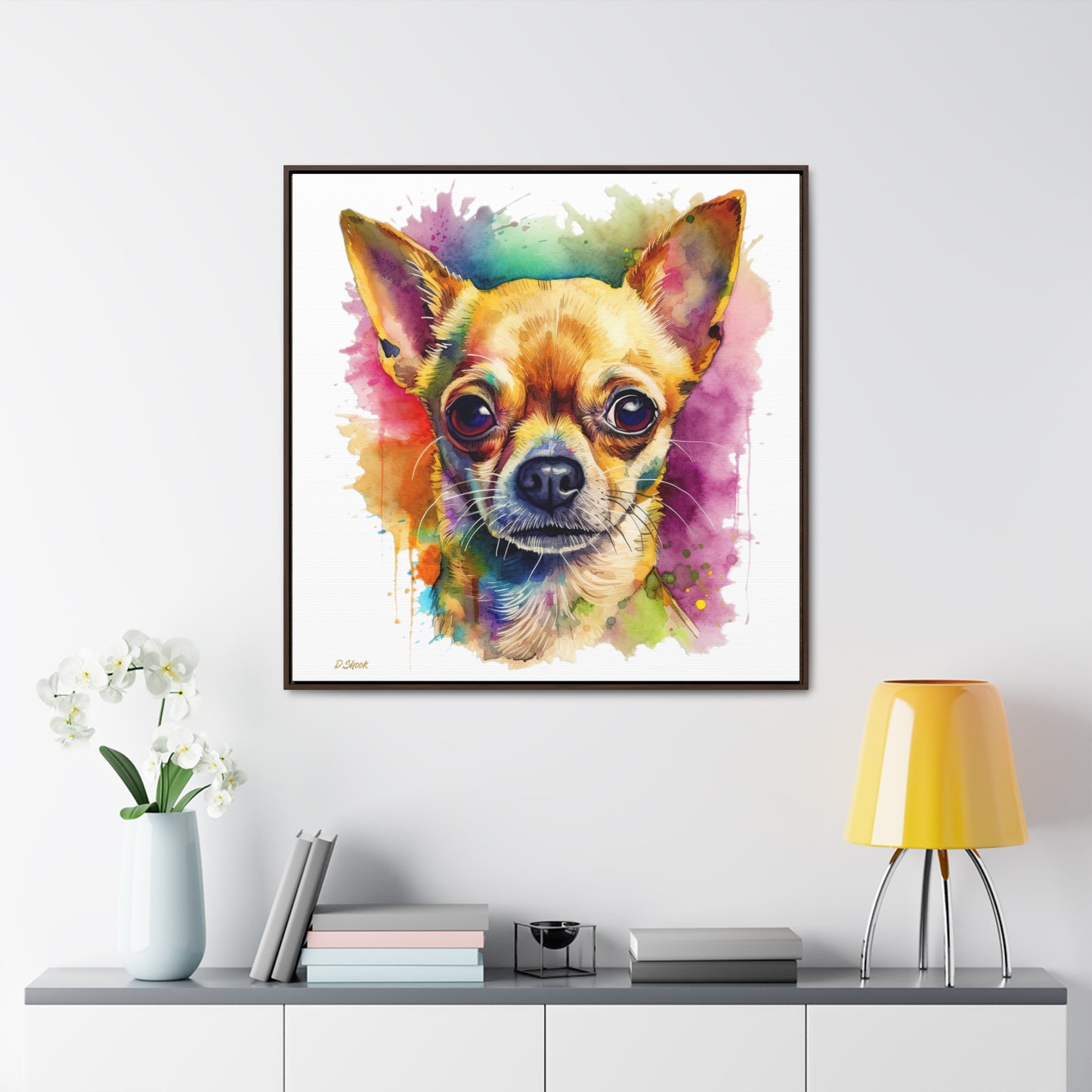 Chihuahua 7 Gallery Canvas Wraps, Square Frame