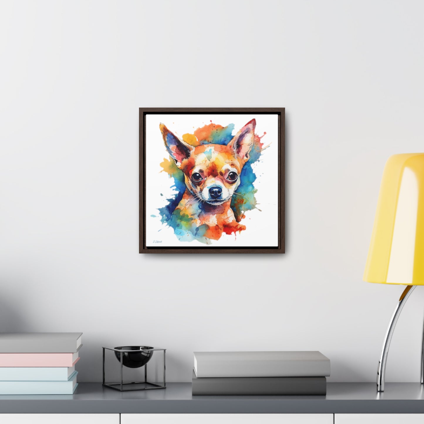 Chihuahua 6 Gallery Canvas Wraps, Square Frame