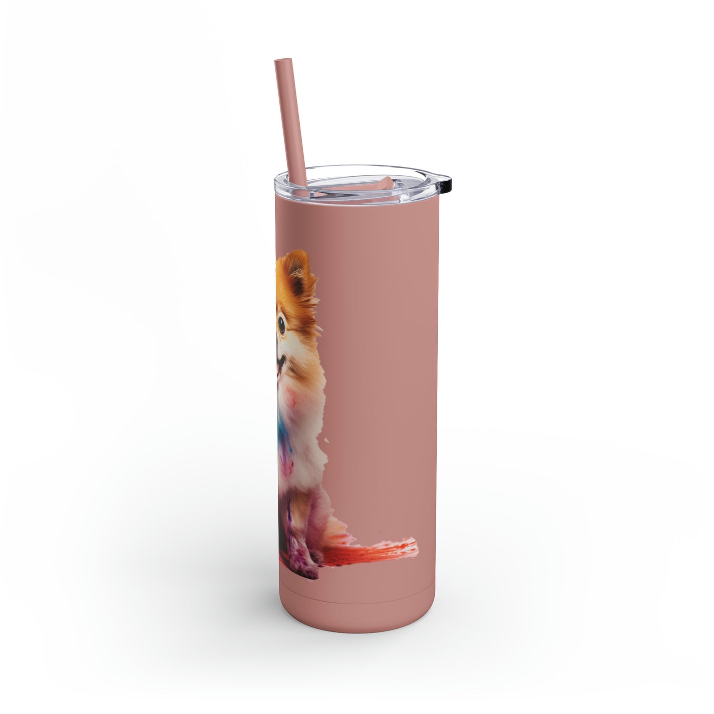Pomeranian 1 Maars Maker Skinny Matte Tumbler, 20oz