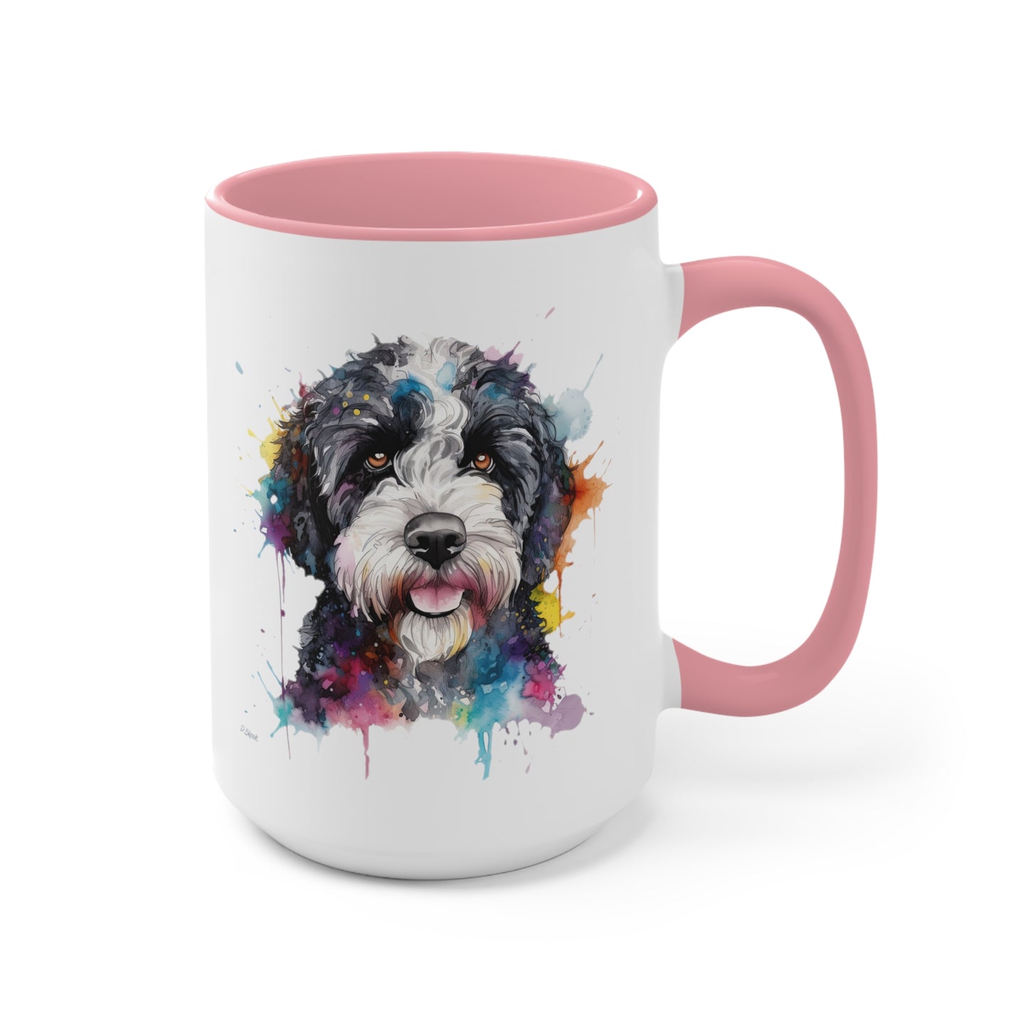 Portuguese Water Dog 1 Accent Mugs