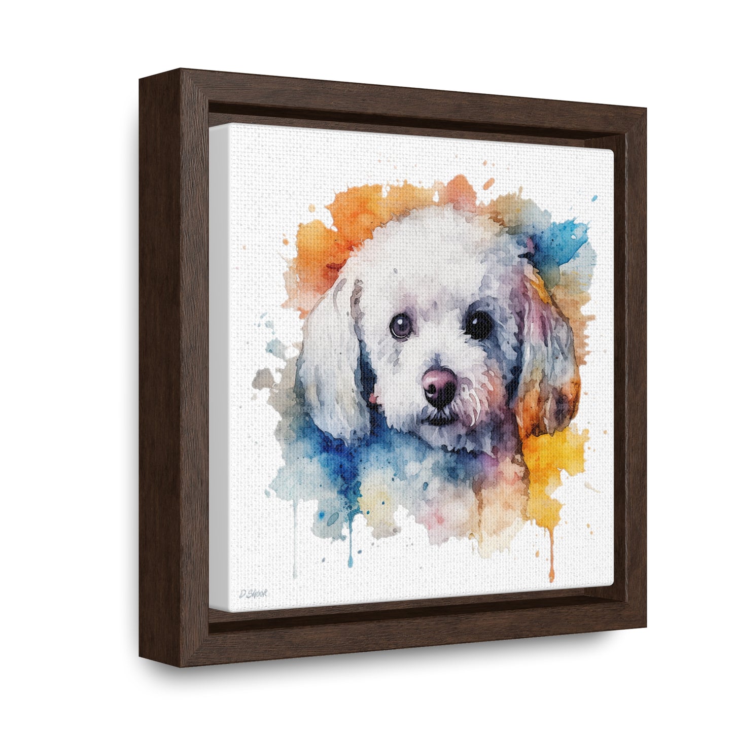 Bichon Frise 3 Gallery Canvas Wraps, Square Frame