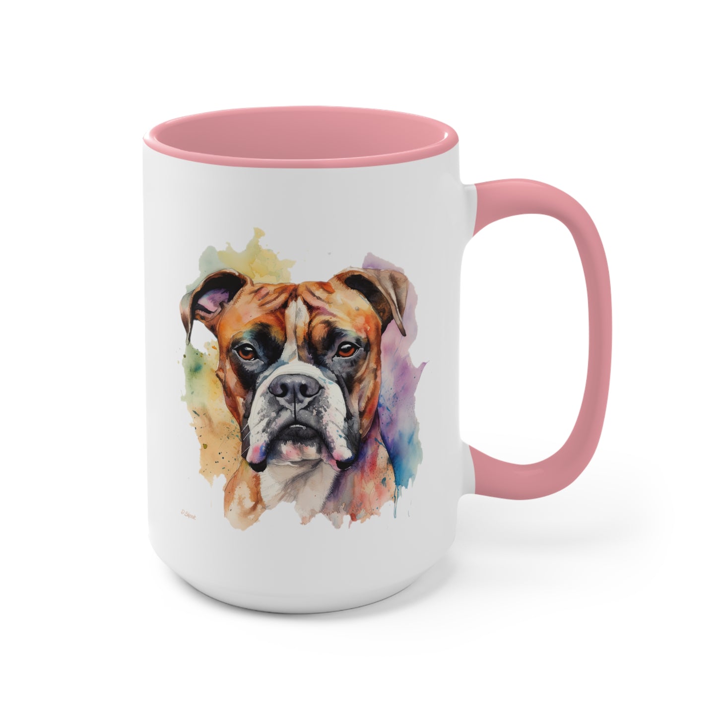 Boxer 2 Accent Mugs
