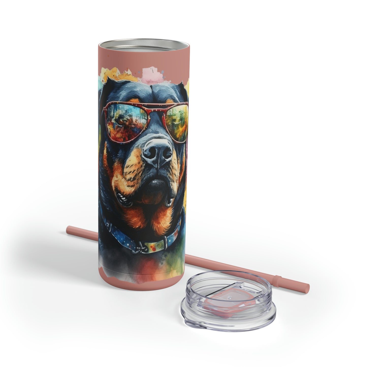 Rottweiler 6 Maars Maker Skinny Matte Tumbler, 20oz